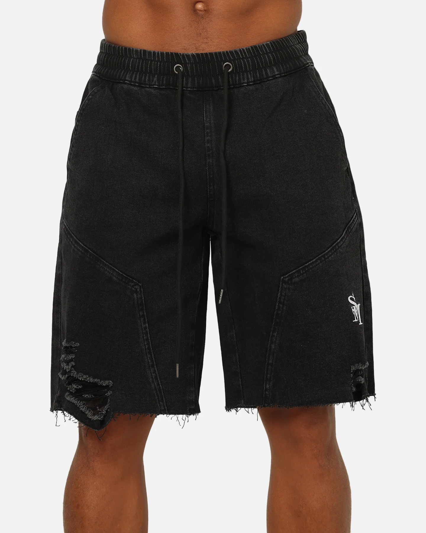 Saint Morta Annex Baggy Jorts Black Shadow - Image 7