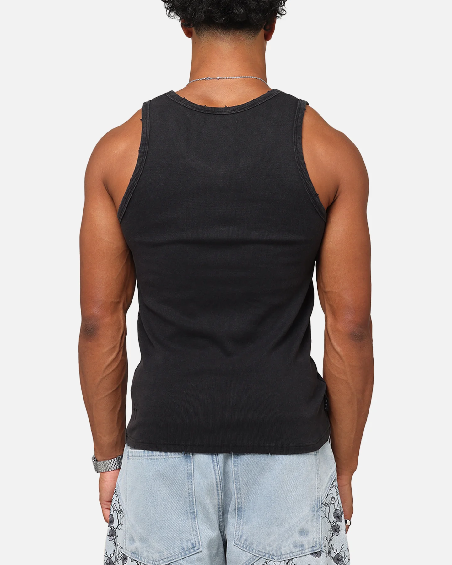 Saint Morta Arvina Distressed Singlet Black - Image 3