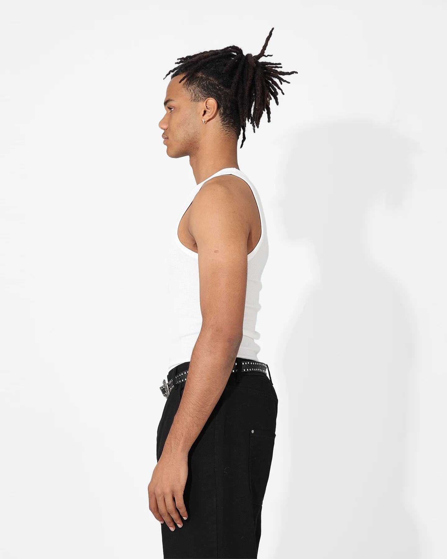 Saint Morta Arvina Waffle Singlet White - Image 15