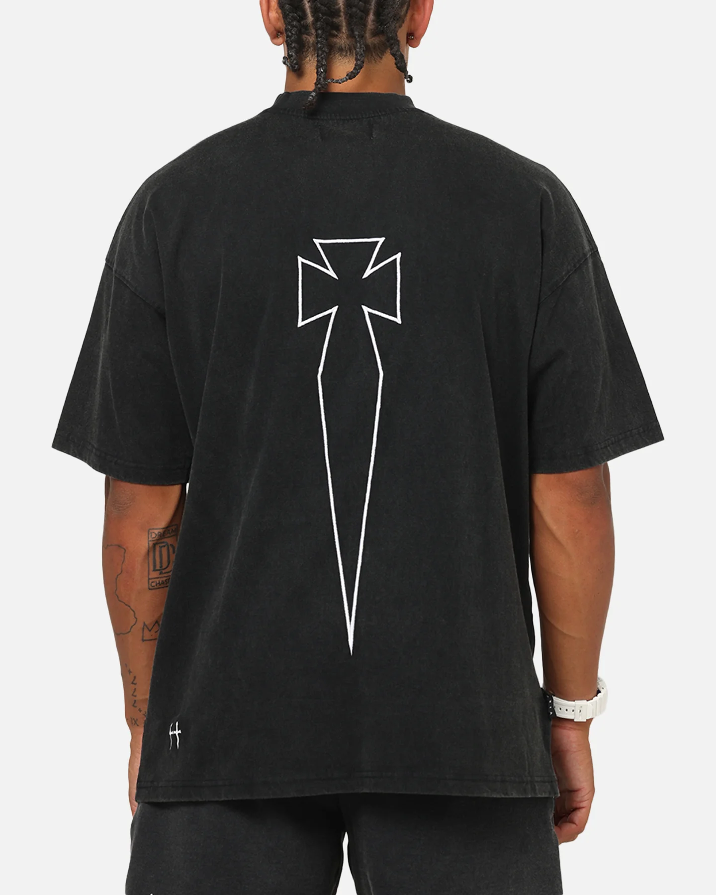 Saint Morta Athltc T-Shirt Washed Black - Image 2