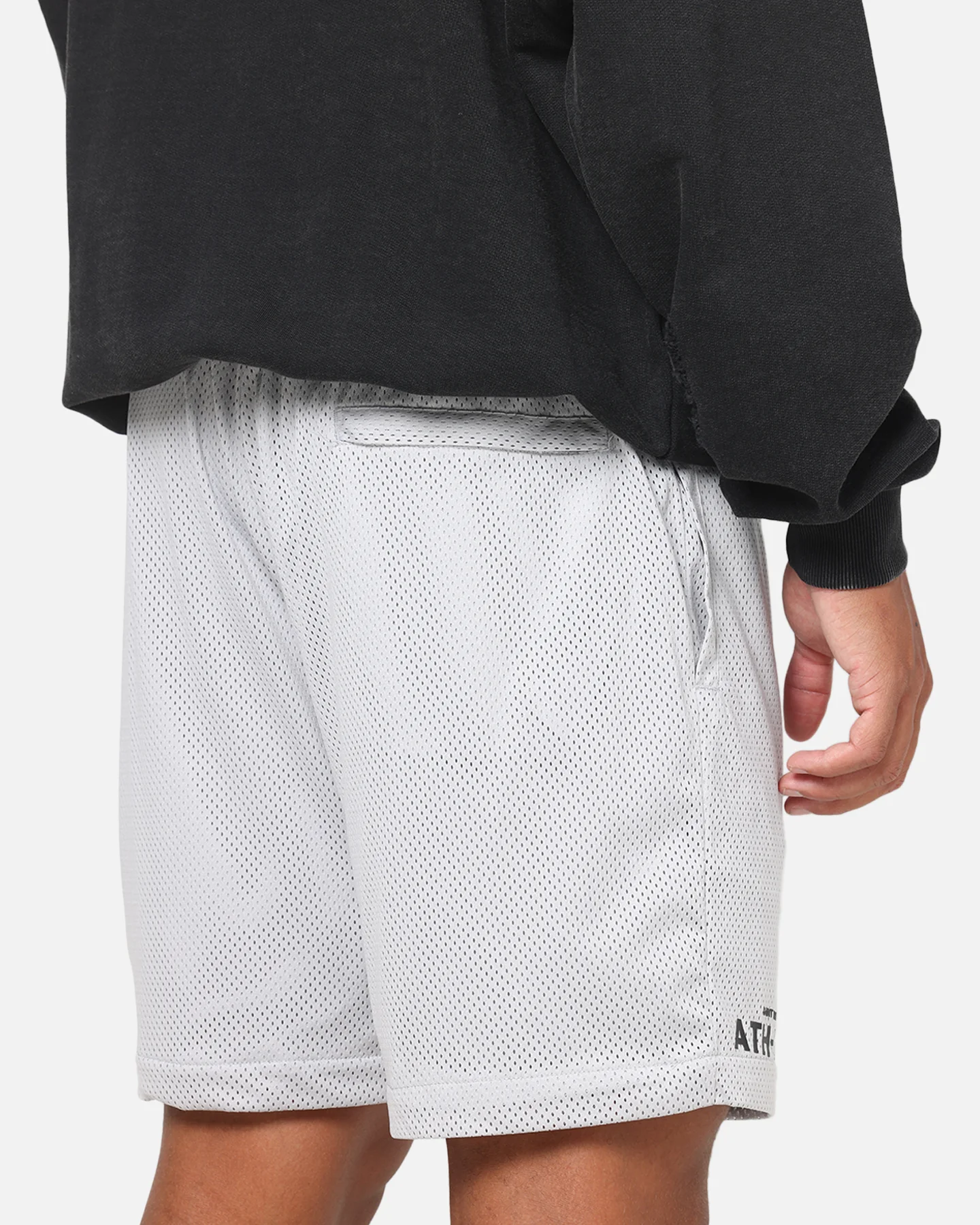 Saint Morta Athltc Mesh Shorts Grey - Image 4