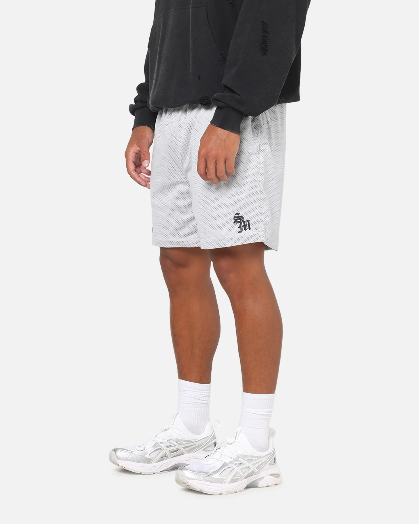 Saint Morta Athltc Mesh Shorts Grey - Image 5
