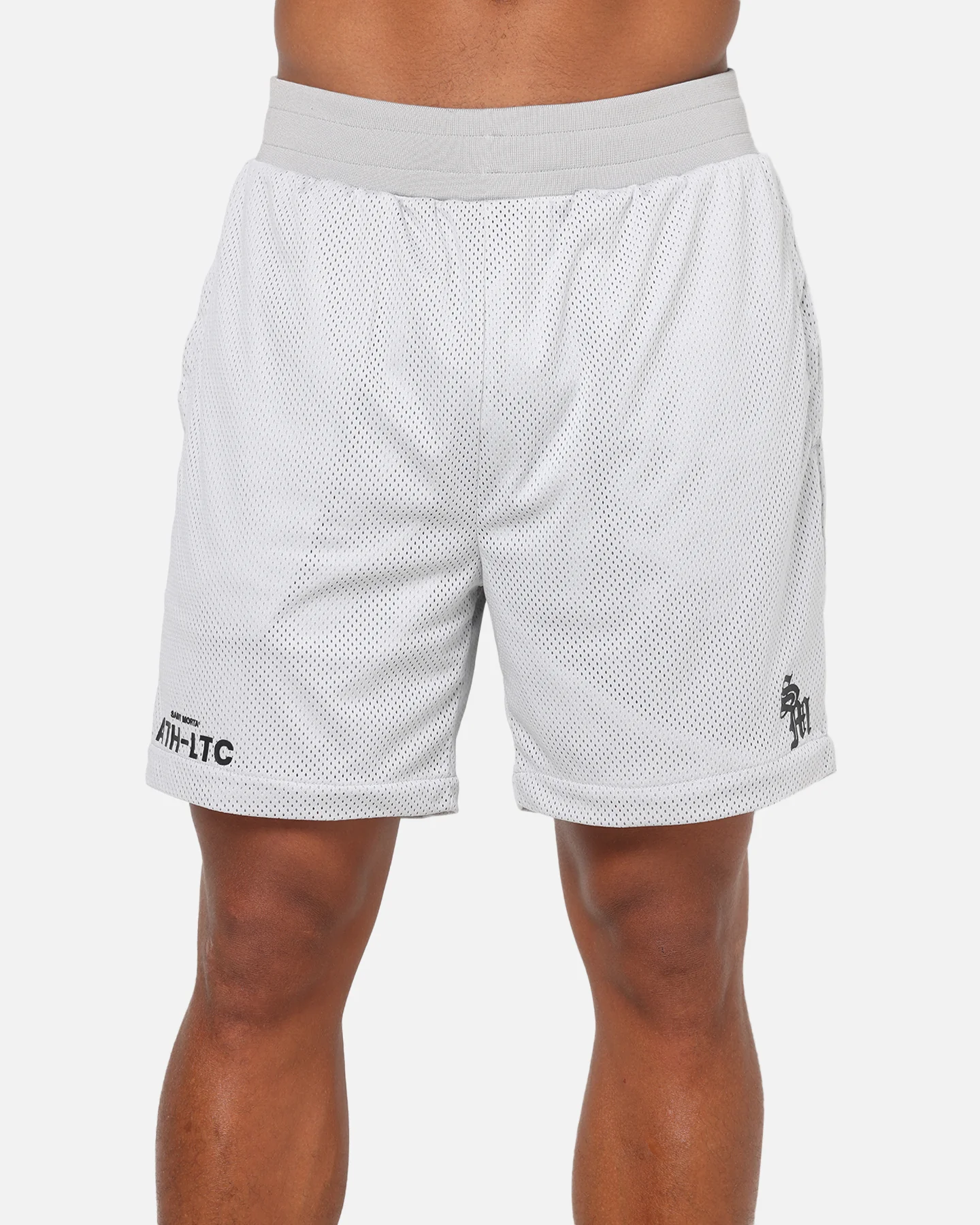 Saint Morta Athltc Mesh Shorts Grey - Image 7