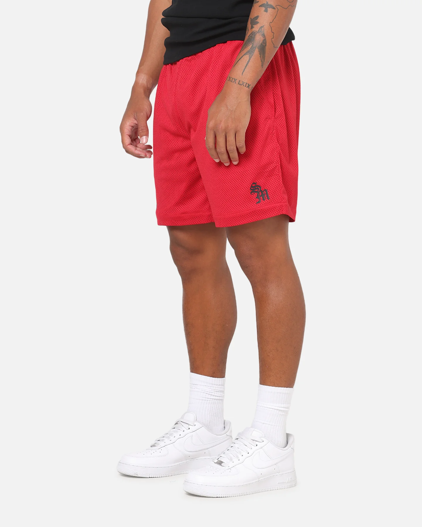 Saint Morta Athltc Mesh Shorts Pigment Red - Image 5