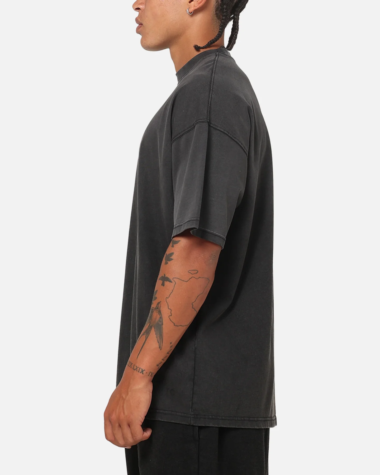 Saint Morta Athltc R3 Boxy T-Shirt Washed Black - Image 6
