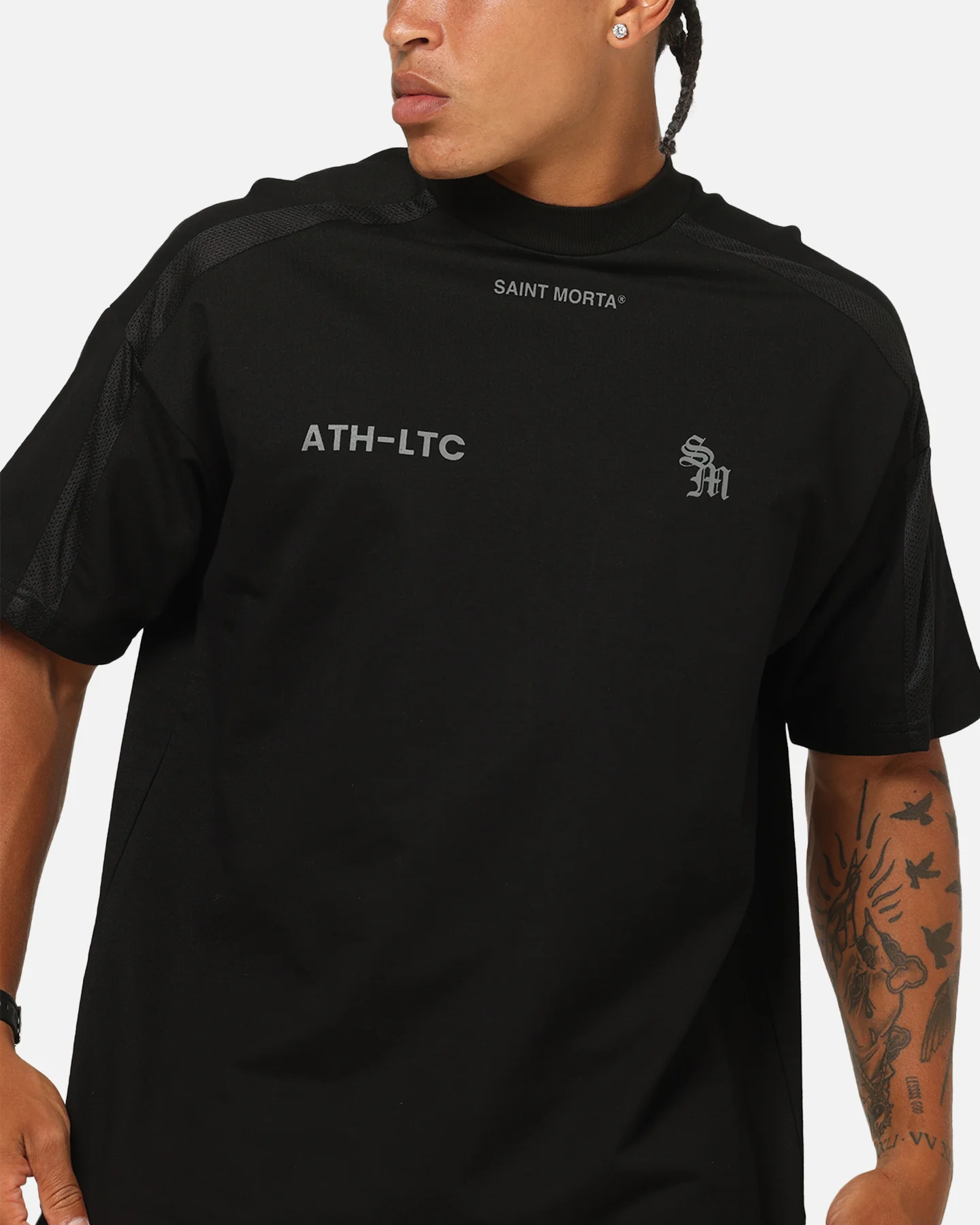 Saint Morta Athltc Recon T-Shirt Black - Image 7
