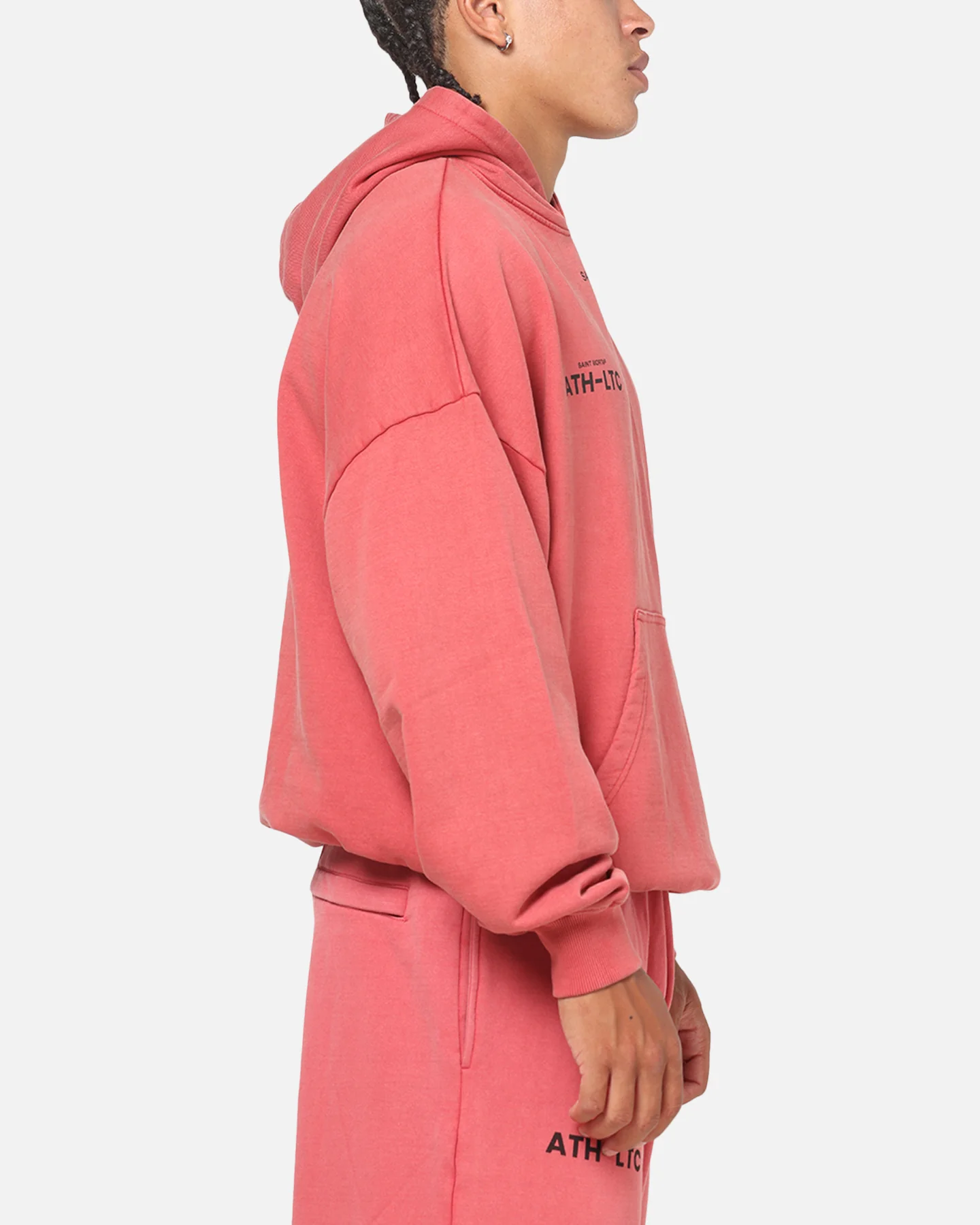 Saint Morta Athltc S2 Boxy Hoodie Pigment Washed - Image 4