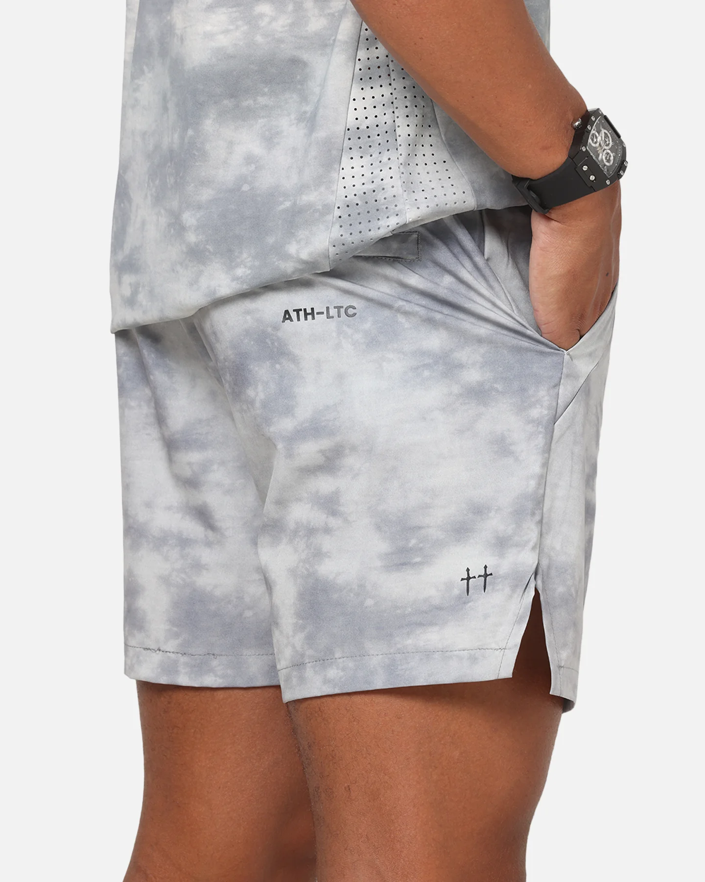 Saint Morta Athltc Training Shorts Concrete - Image 4