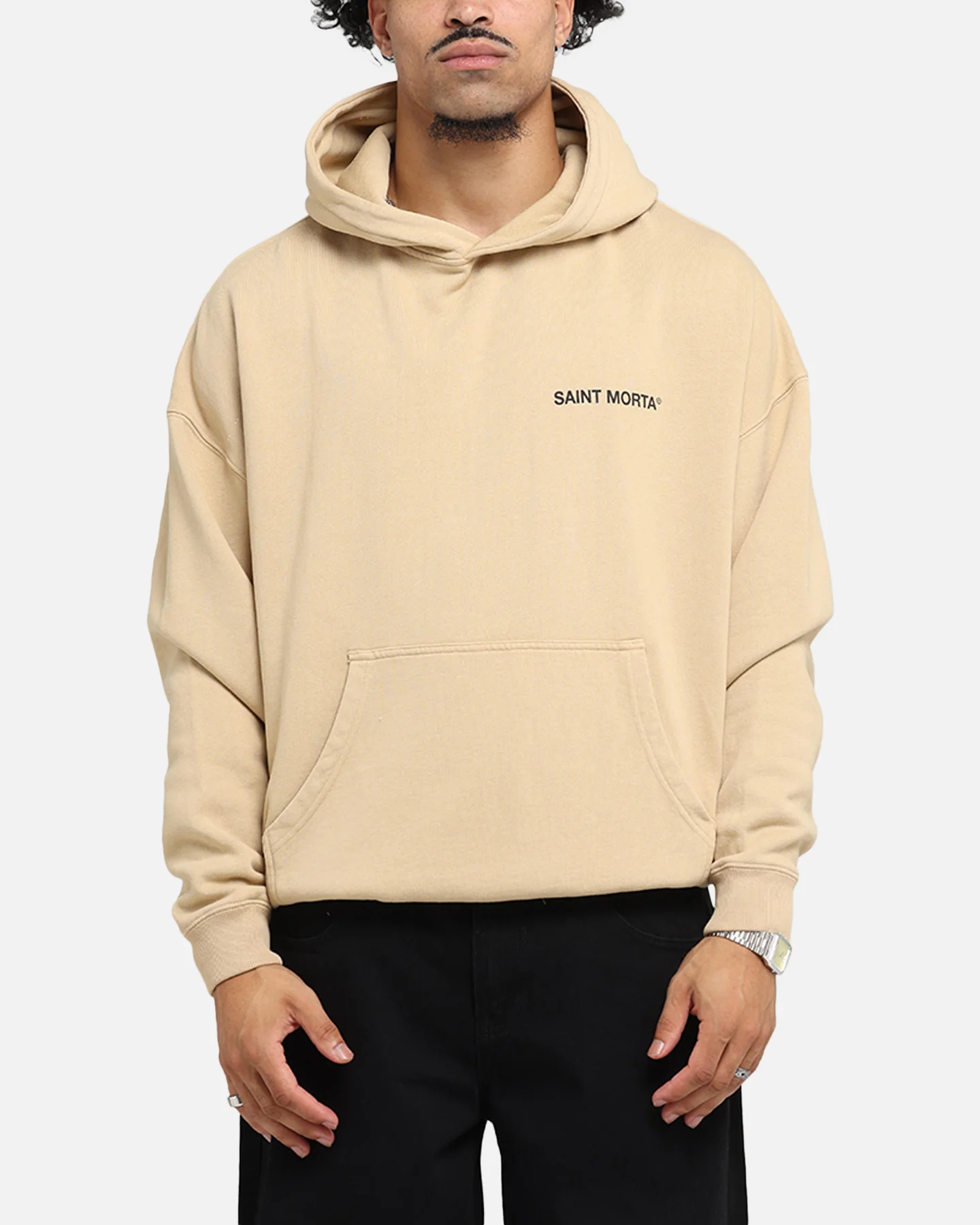 Saint Morta Awakening Boxy Hoodie Stone - Image 2