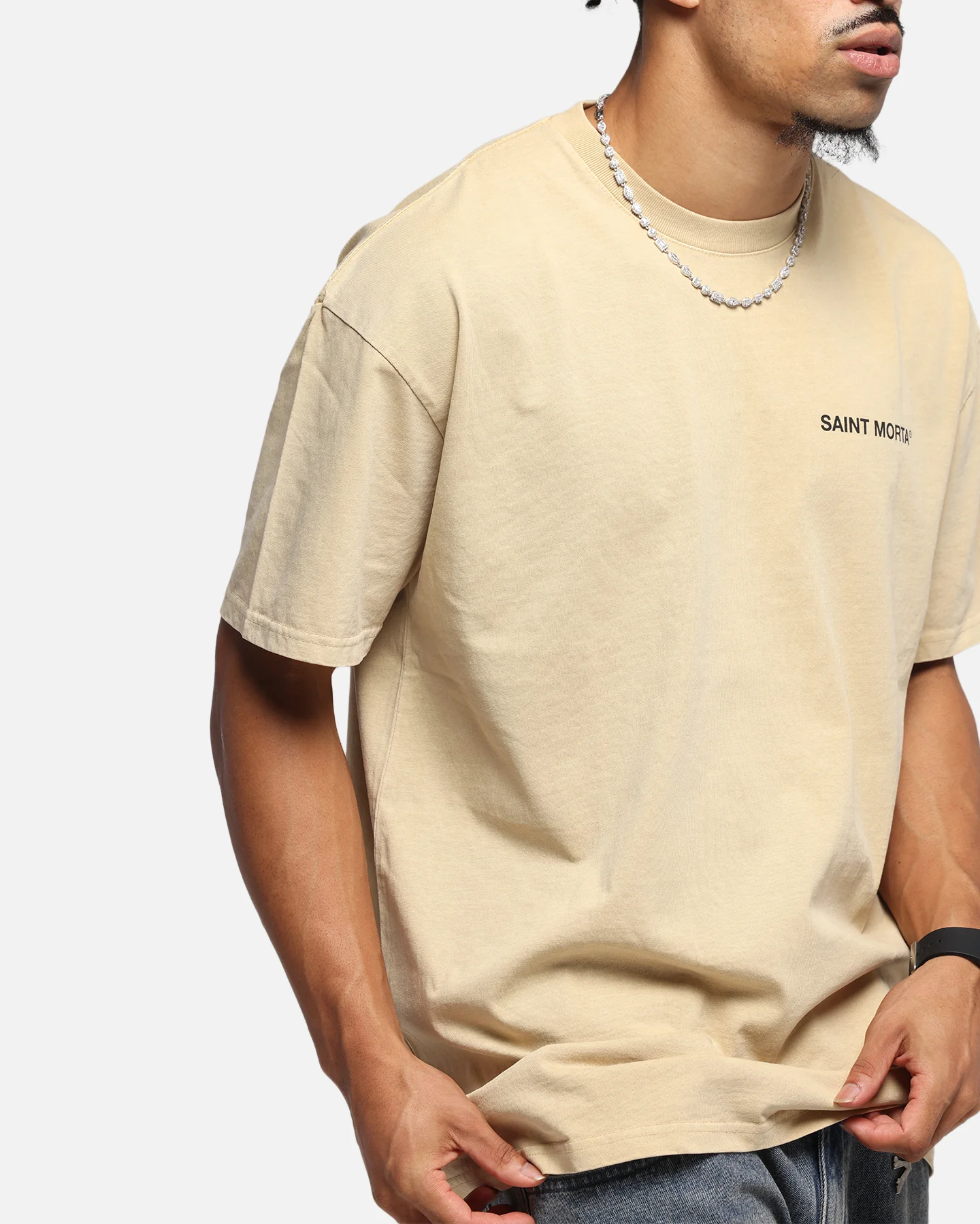 Saint Morta Awakening Boxy T-Shirt Stone - Image 8