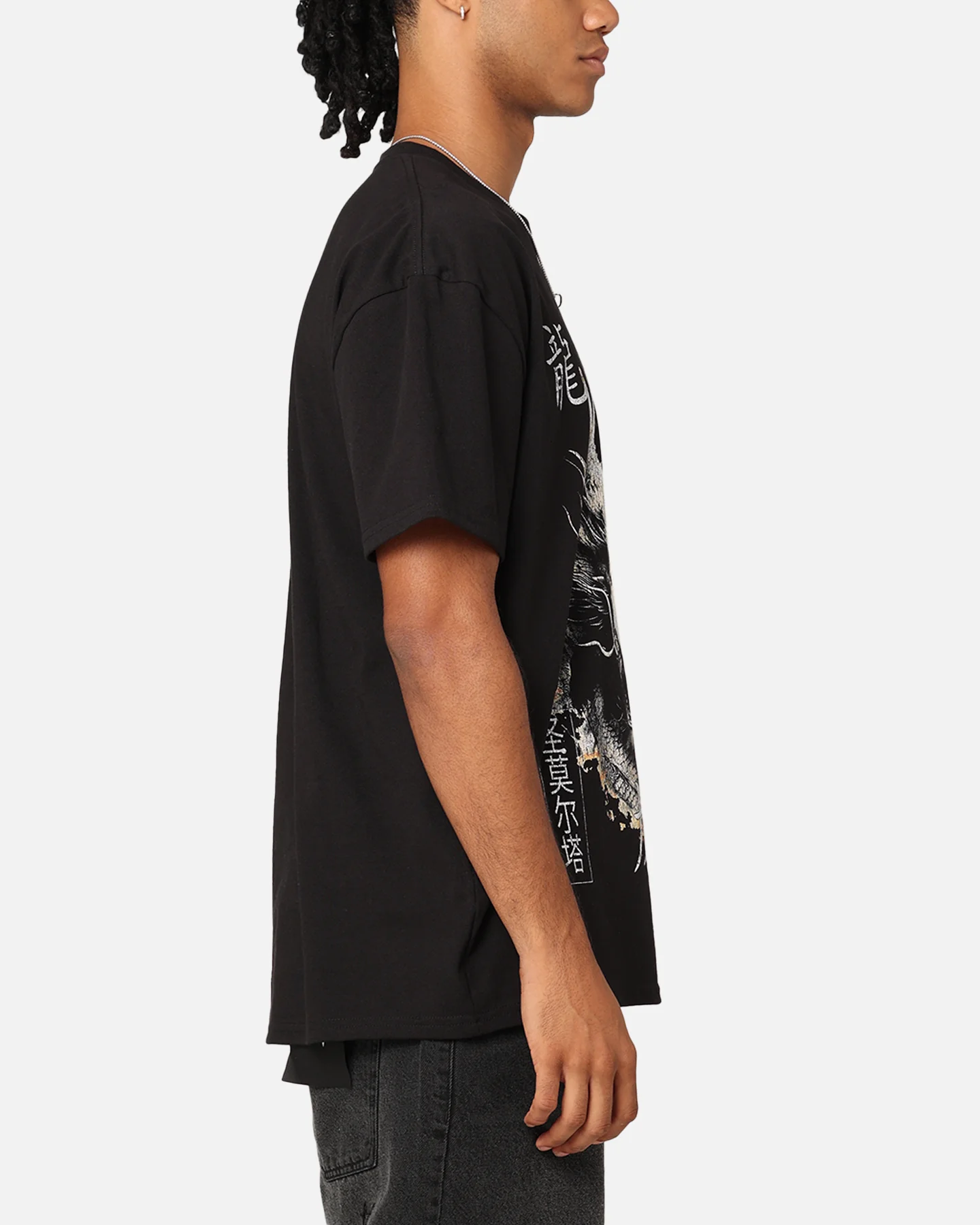 Saint Morta Azure Dragon T-Shirt Black - Image 4