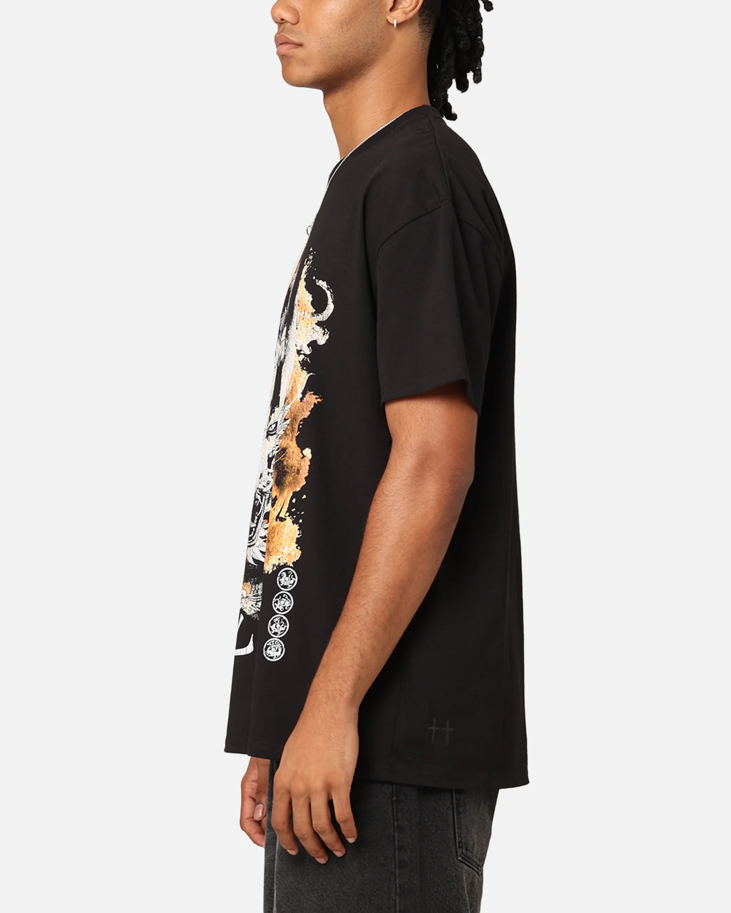 Saint Morta Azure Dragon T-Shirt Black - Image 5