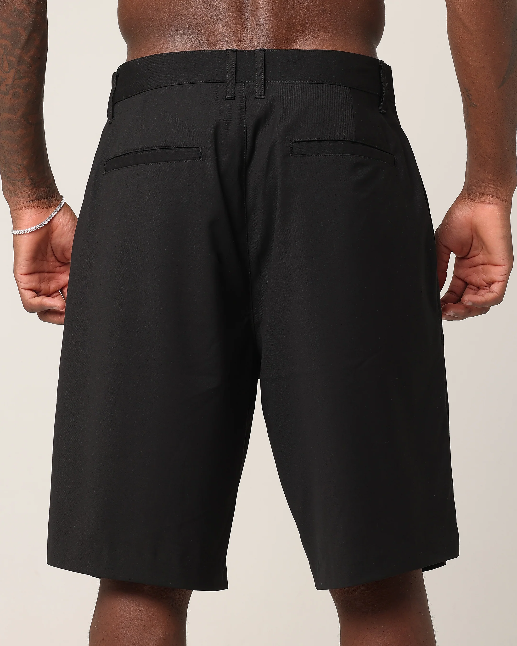 Saint Morta Baggy Trouser Shorts Black - Image 8