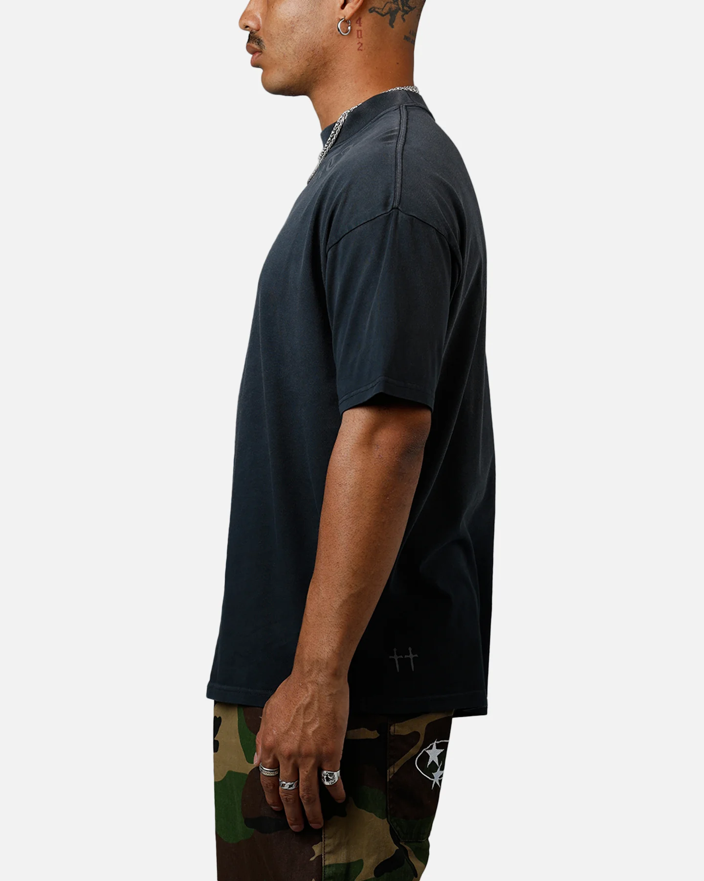 Saint Morta Barbaric Boxy T-Shirt Sunfade Black - Image 5