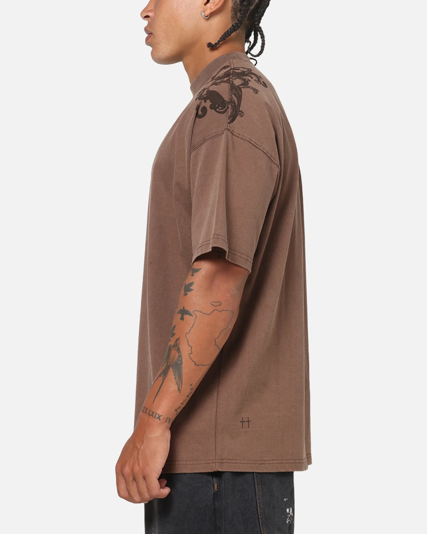 Saint Morta Baroque Boxy T-Shirt Pigment Washed - Image 5