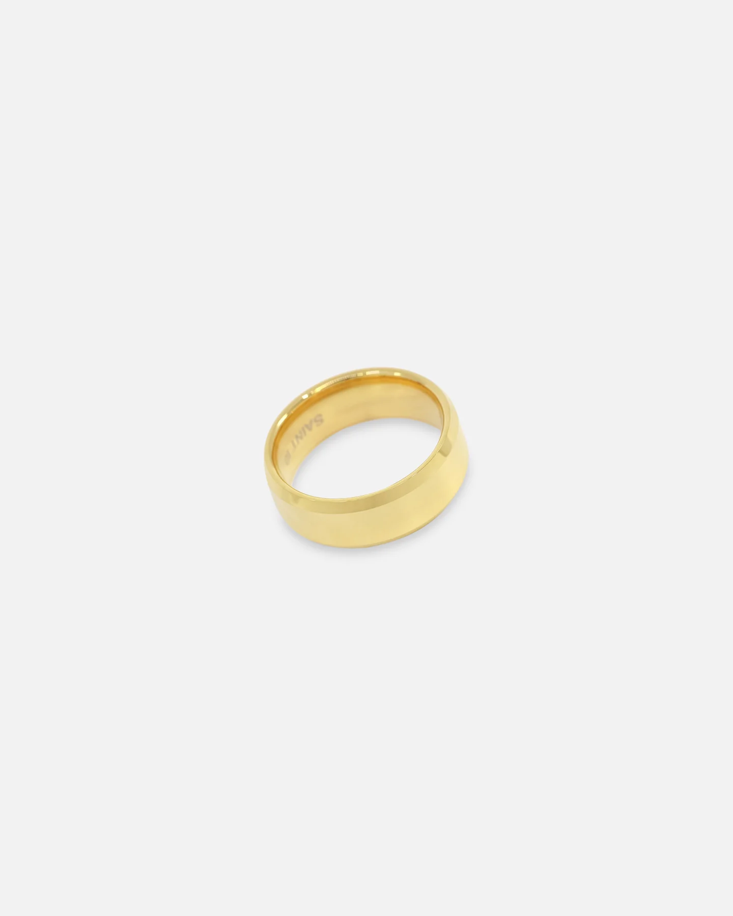 Saint Morta Beveled Band Ring Gold/Tungsten - Image 6