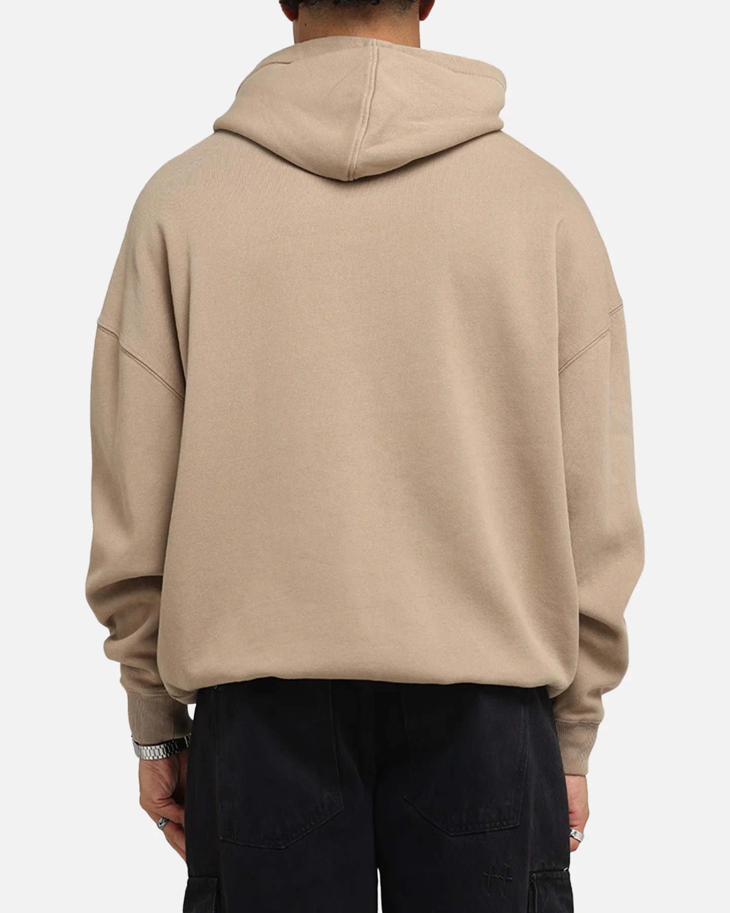 Saint Morta Black Doves Boxy Hoodie Tan - Image 3