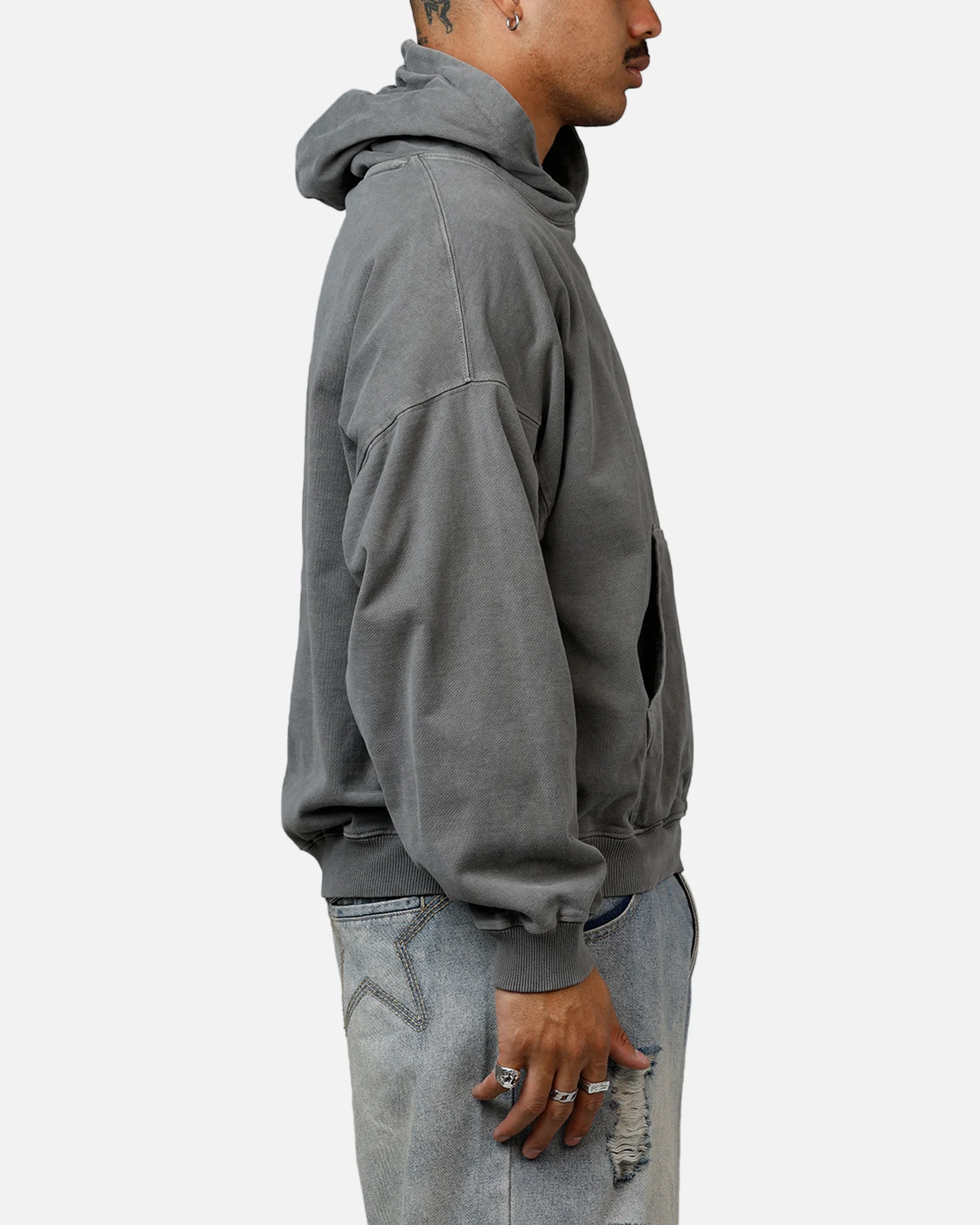Saint Morta Black Doves Premium Hoodie Washed Charcoal - Image 4