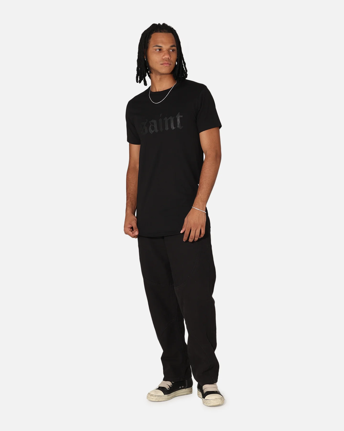Saint Morta Cambronne El Duplo SS Tee Black/Black - Image 2