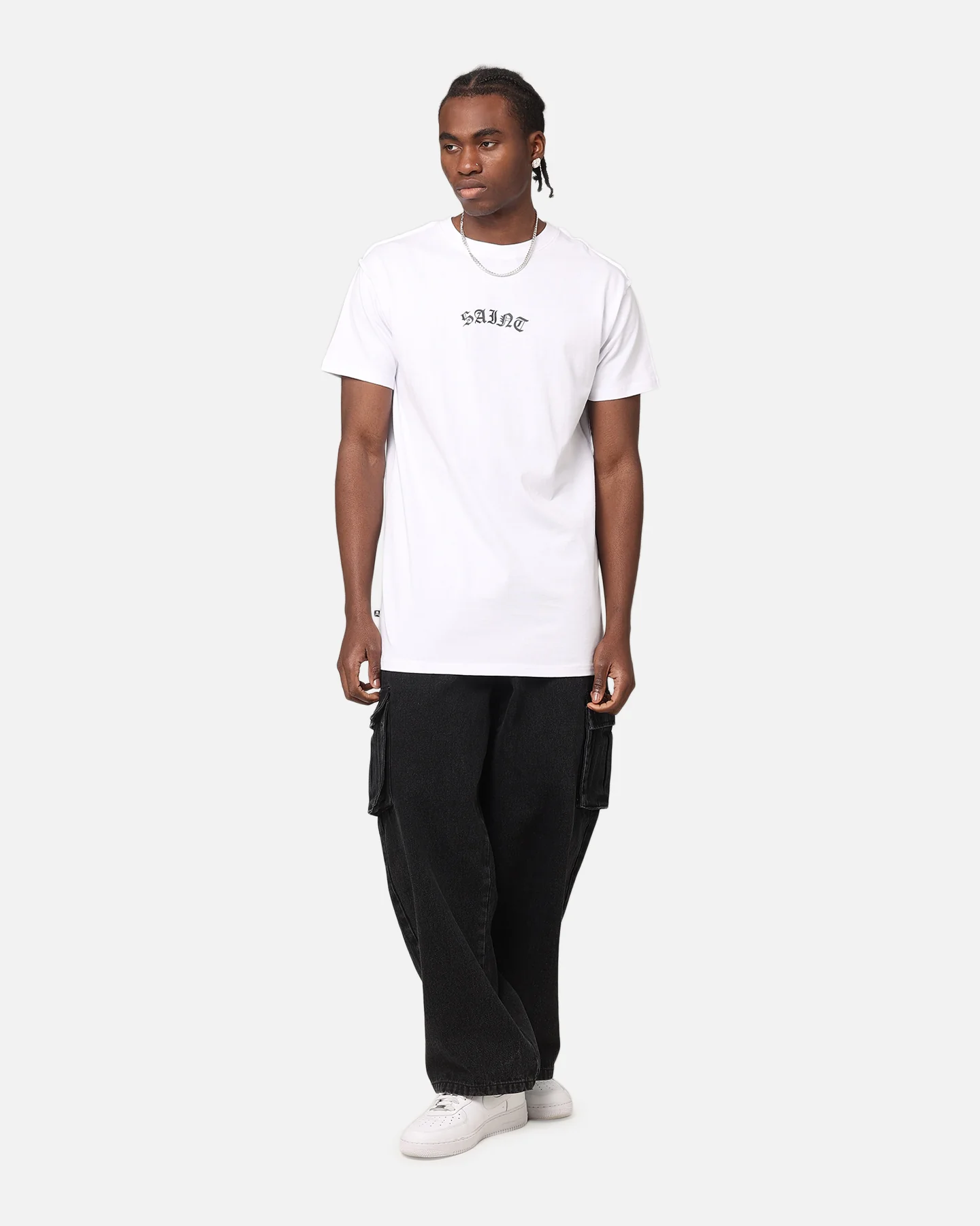 Saint Morta Cargo Jeans Black - Image 2