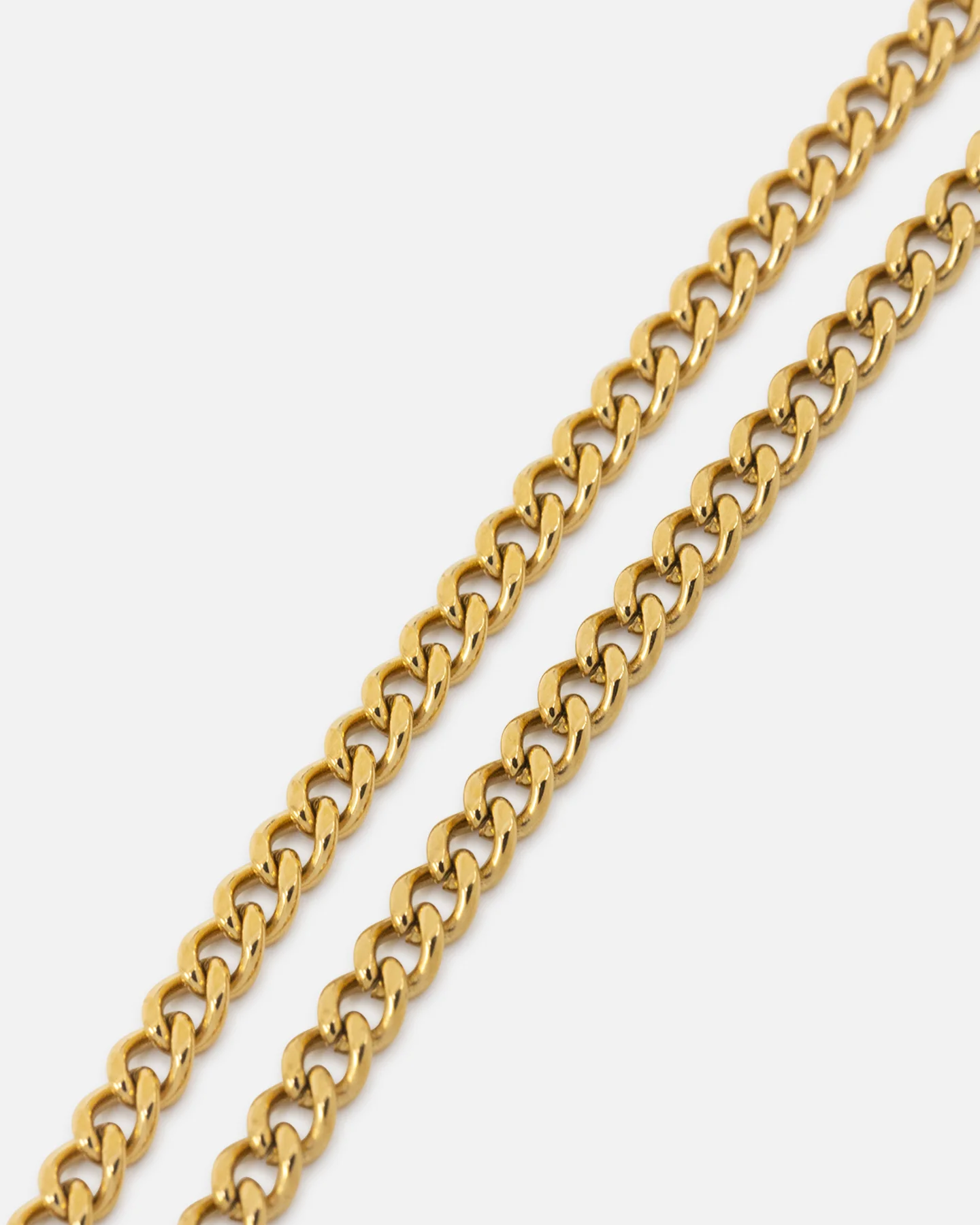 Saint Morta Carved Tag Necklace Gold - Image 5