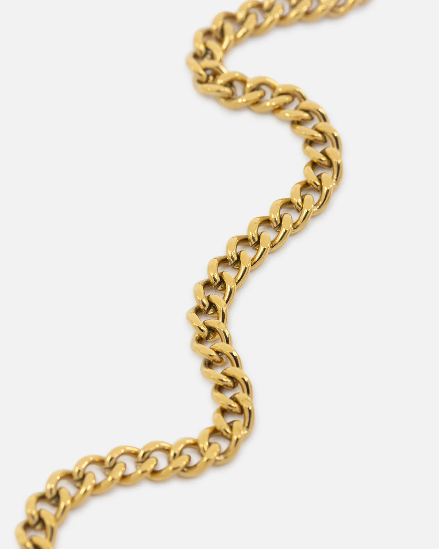 Saint Morta Carved Tag Necklace Gold - Image 7