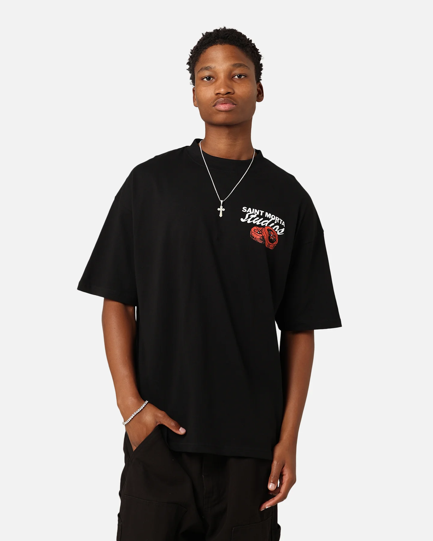 Saint Morta Chilli Fusion T-Shirt Black - Image 2