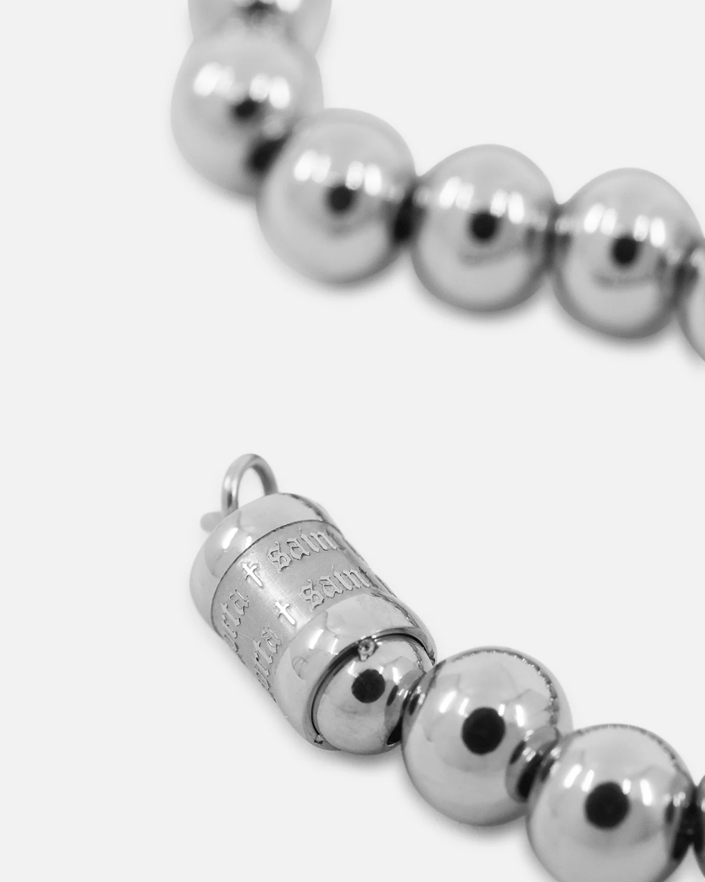 Saint Morta Chrome Balls Bracelet White Gold - Image 4