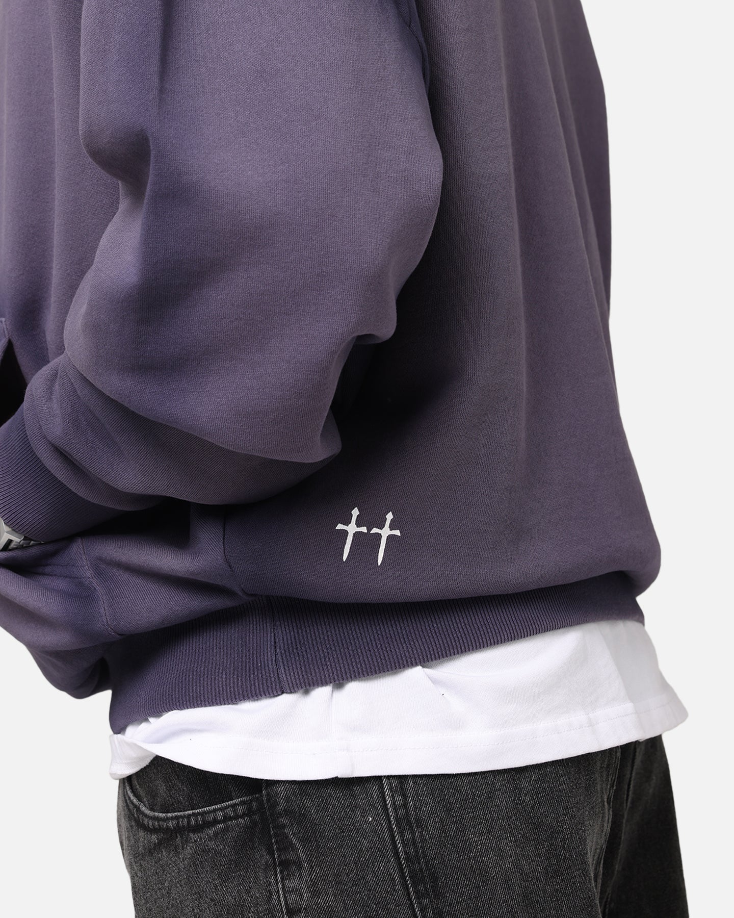 Saint Morta Contrast Wash Hoodie Purple - Image 7