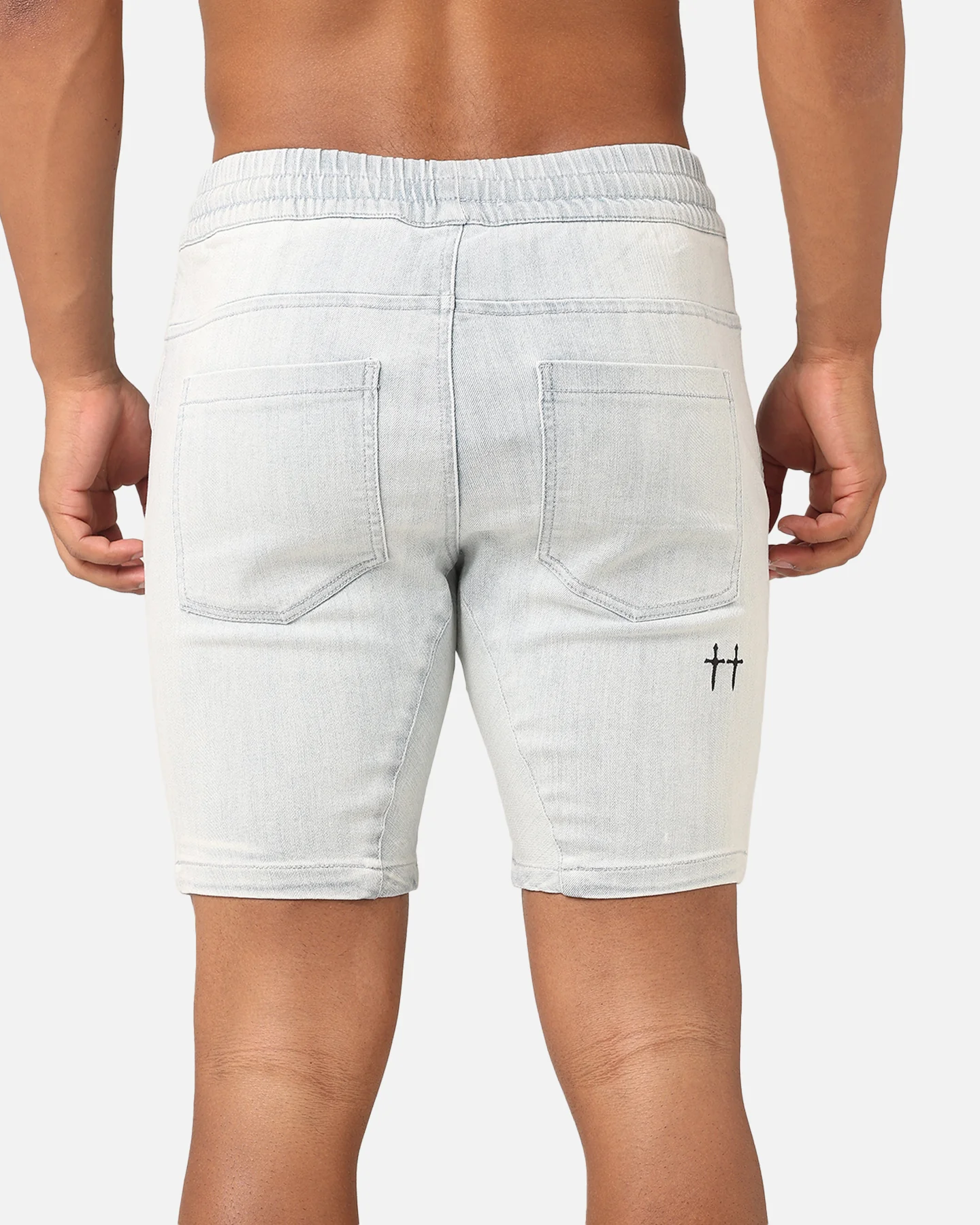 Saint Morta Correr Denim Shorts Light Blue - Image 8