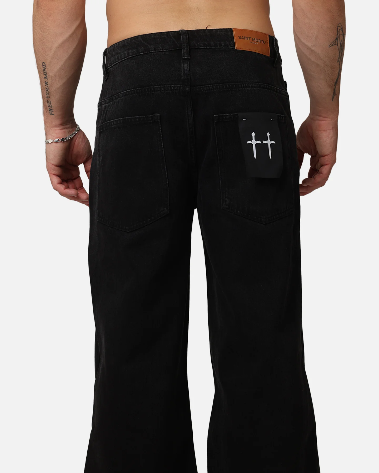 Saint Morta Covert Amplus Jeans Black Shadow - Image 8