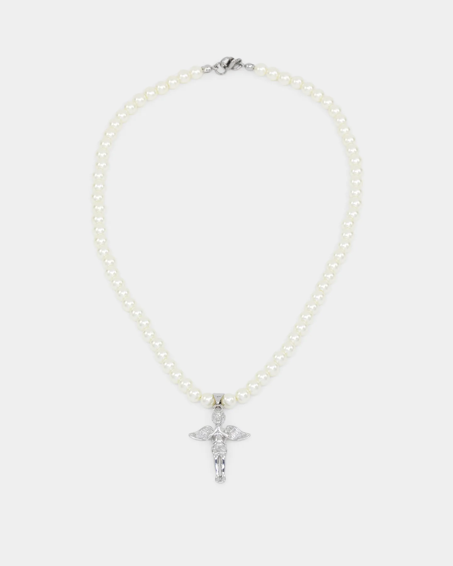 Saint Morta Cupids Pearl Necklace White Gold - Image 7