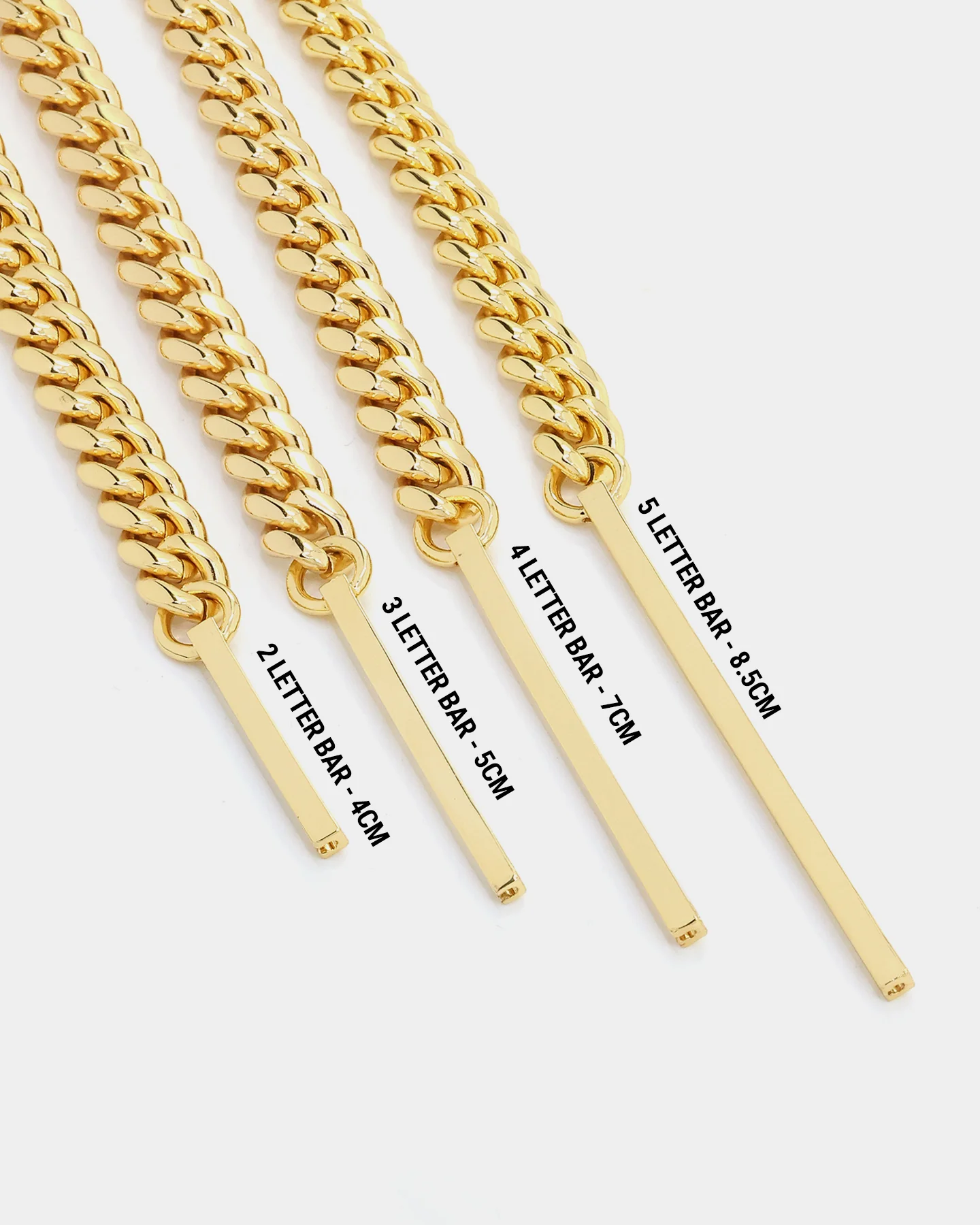 Saint Morta Custom Alpha 2 Letter Chain Gold - Image 13