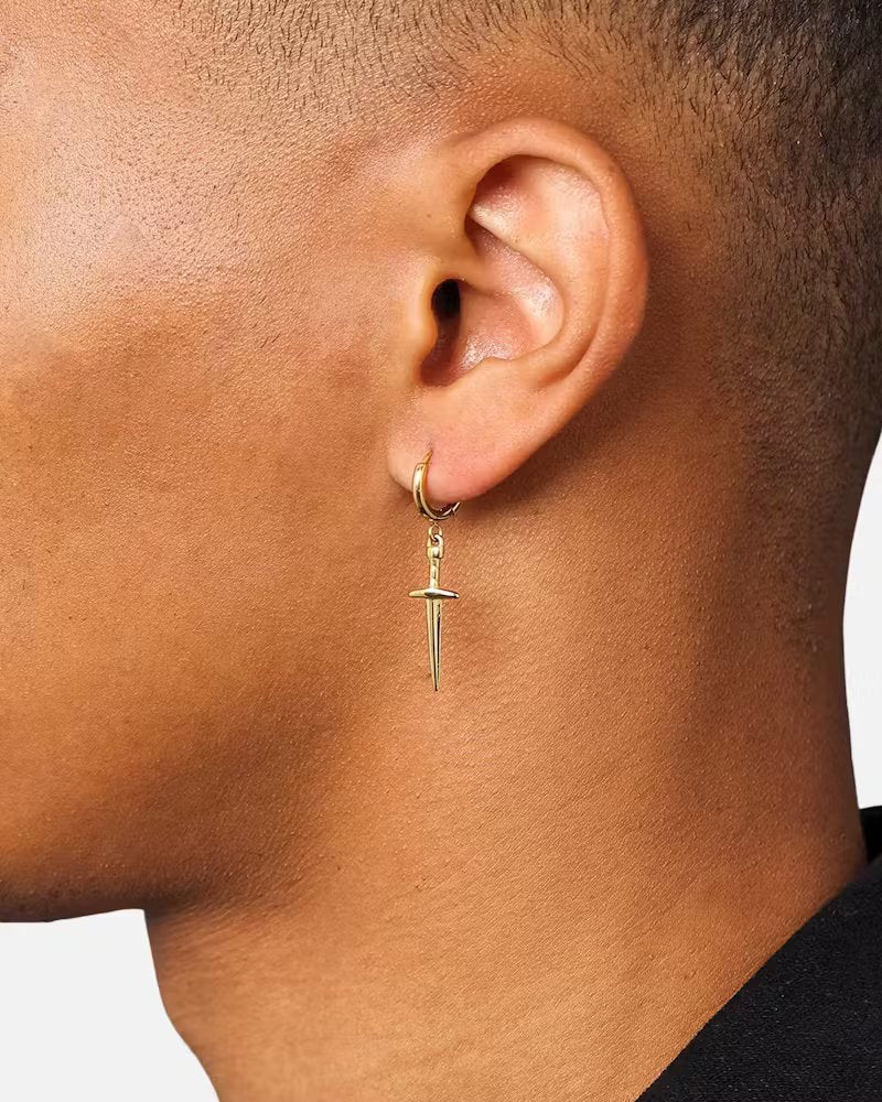 Saint Morta Dagger Earring Gold - Image 2