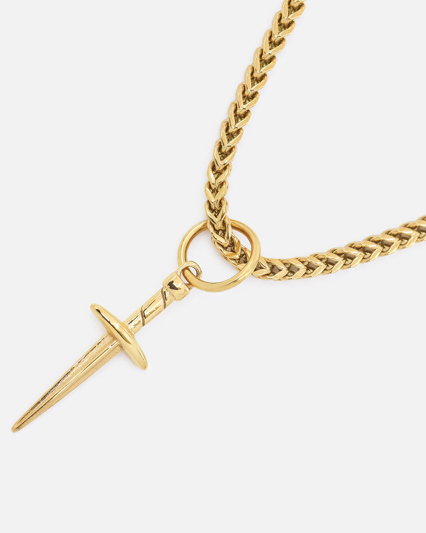 Saint Morta Dagger Franco Necklace Gold - Image 3