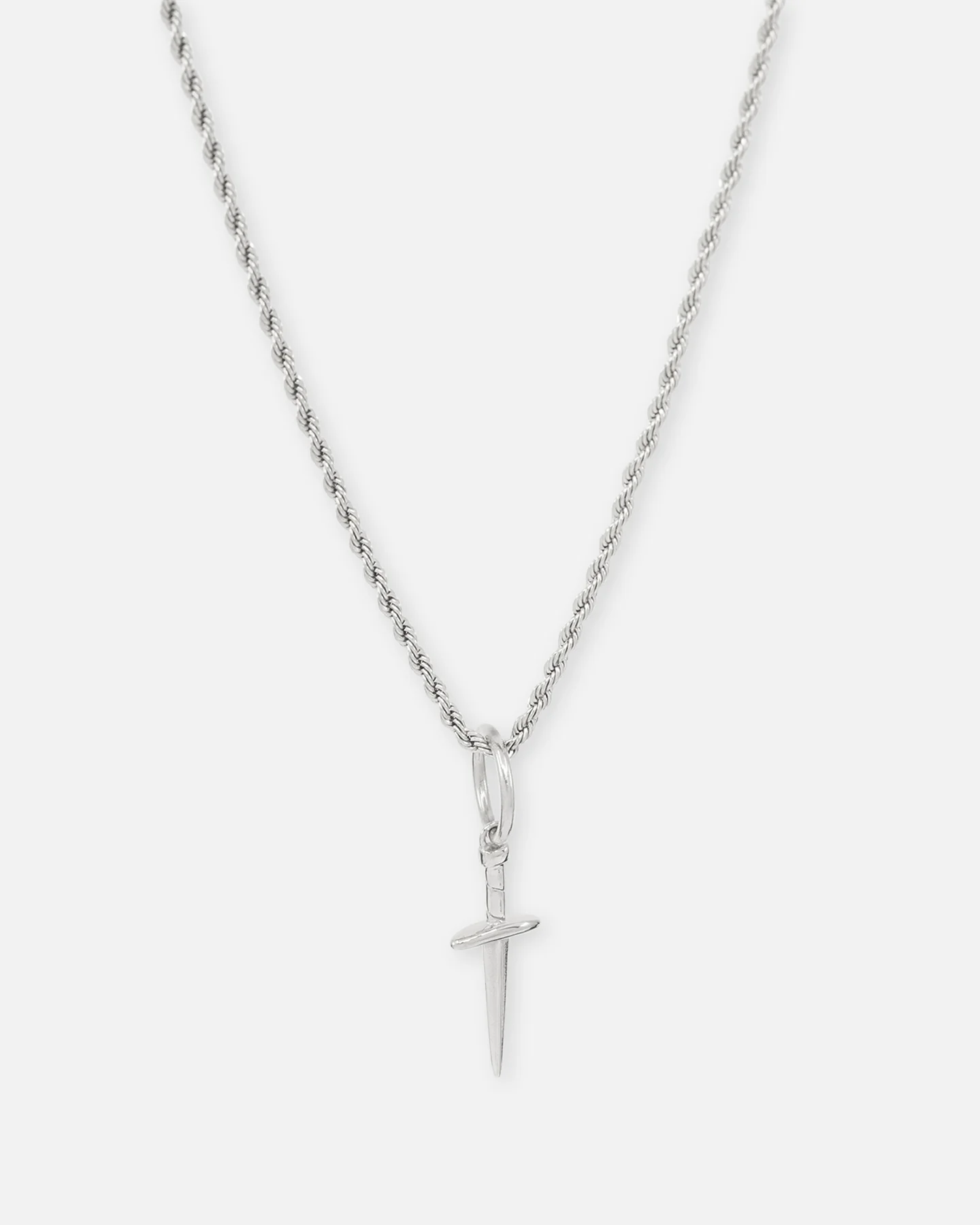 Saint Morta Dagger Pendant White Gold - Image 2