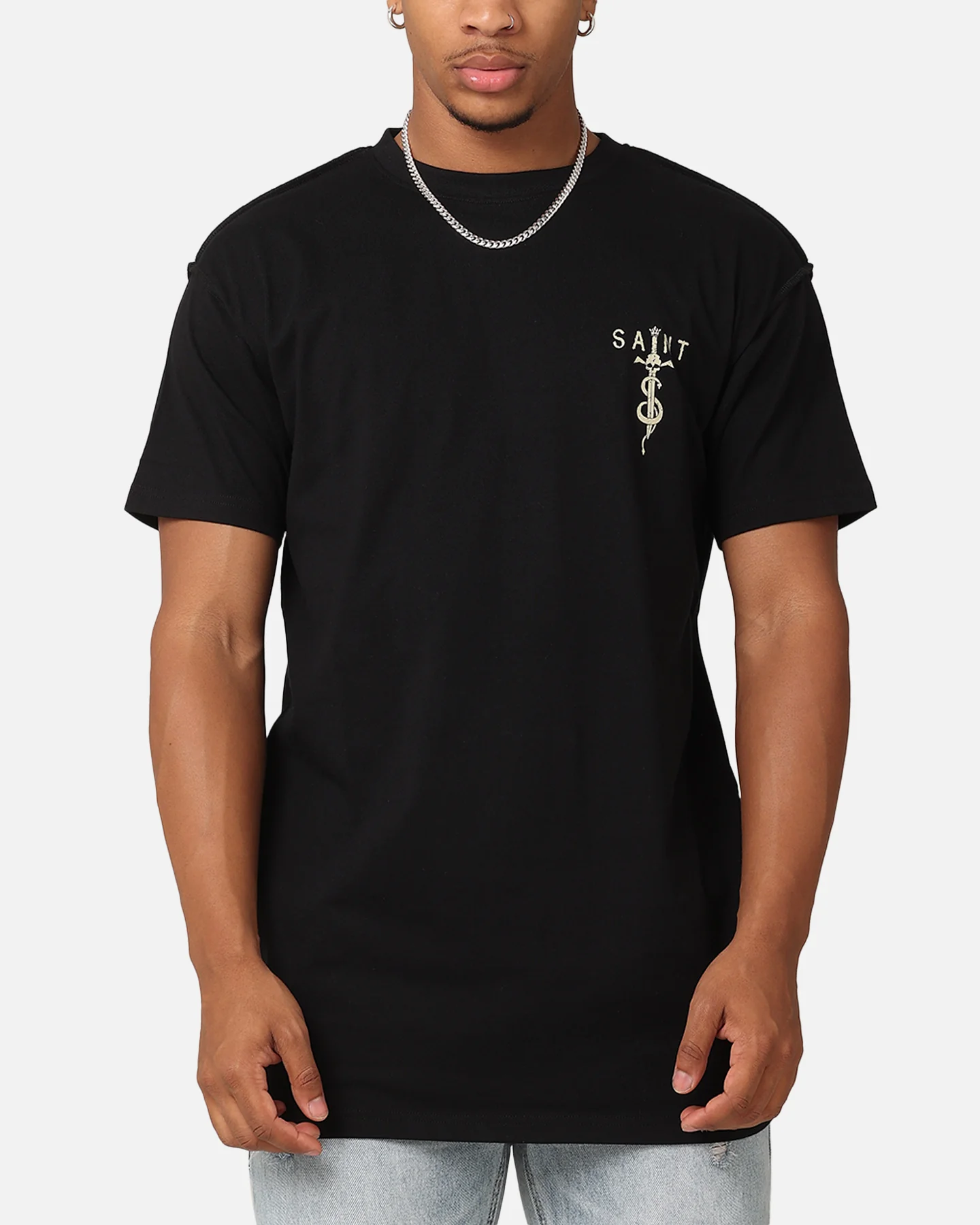 Saint Morta Daggers Lafayette T-Shirt Black/Tan - Image 2