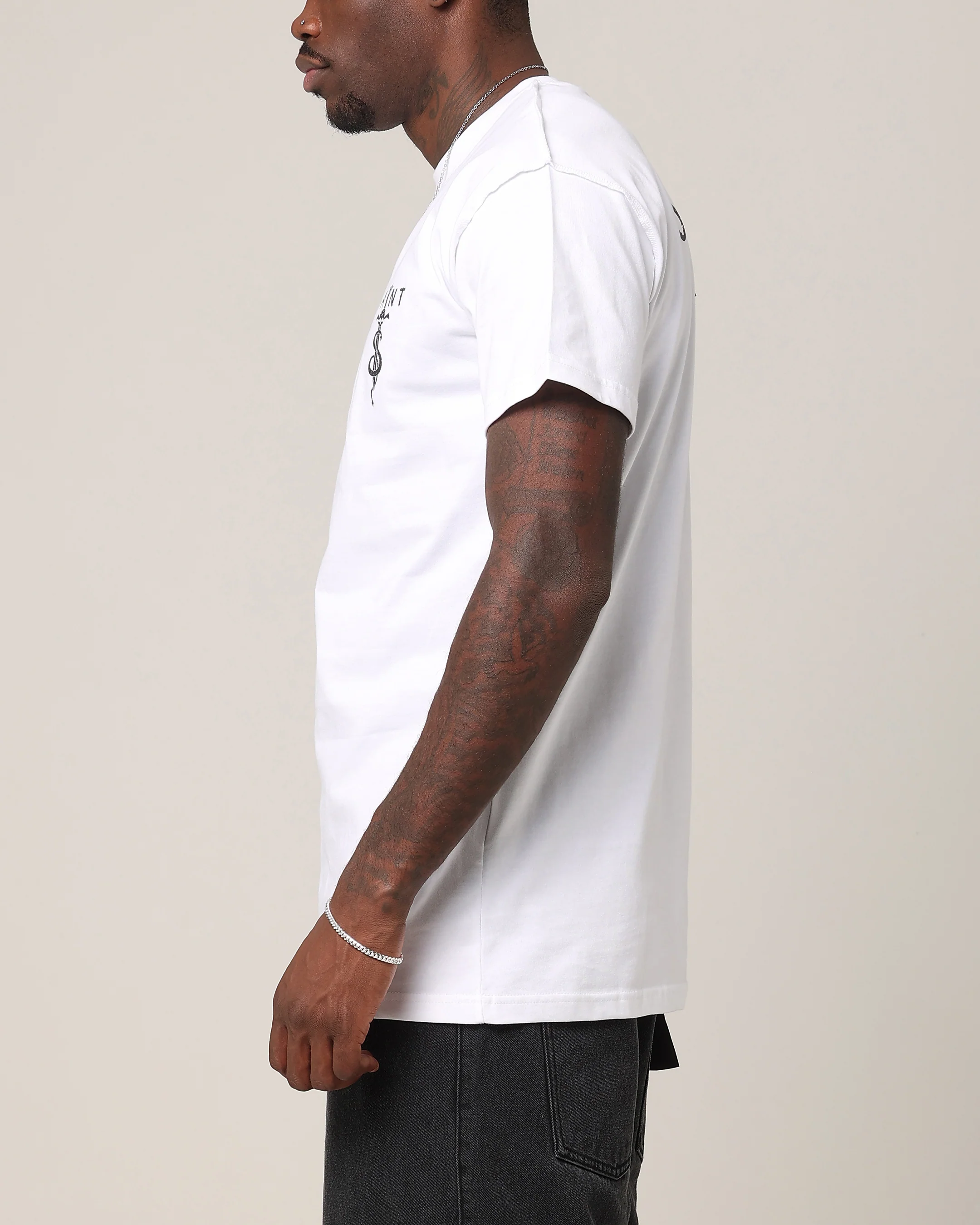 Saint Morta Daggers Lafayette T-Shirt White/Black - Image 6