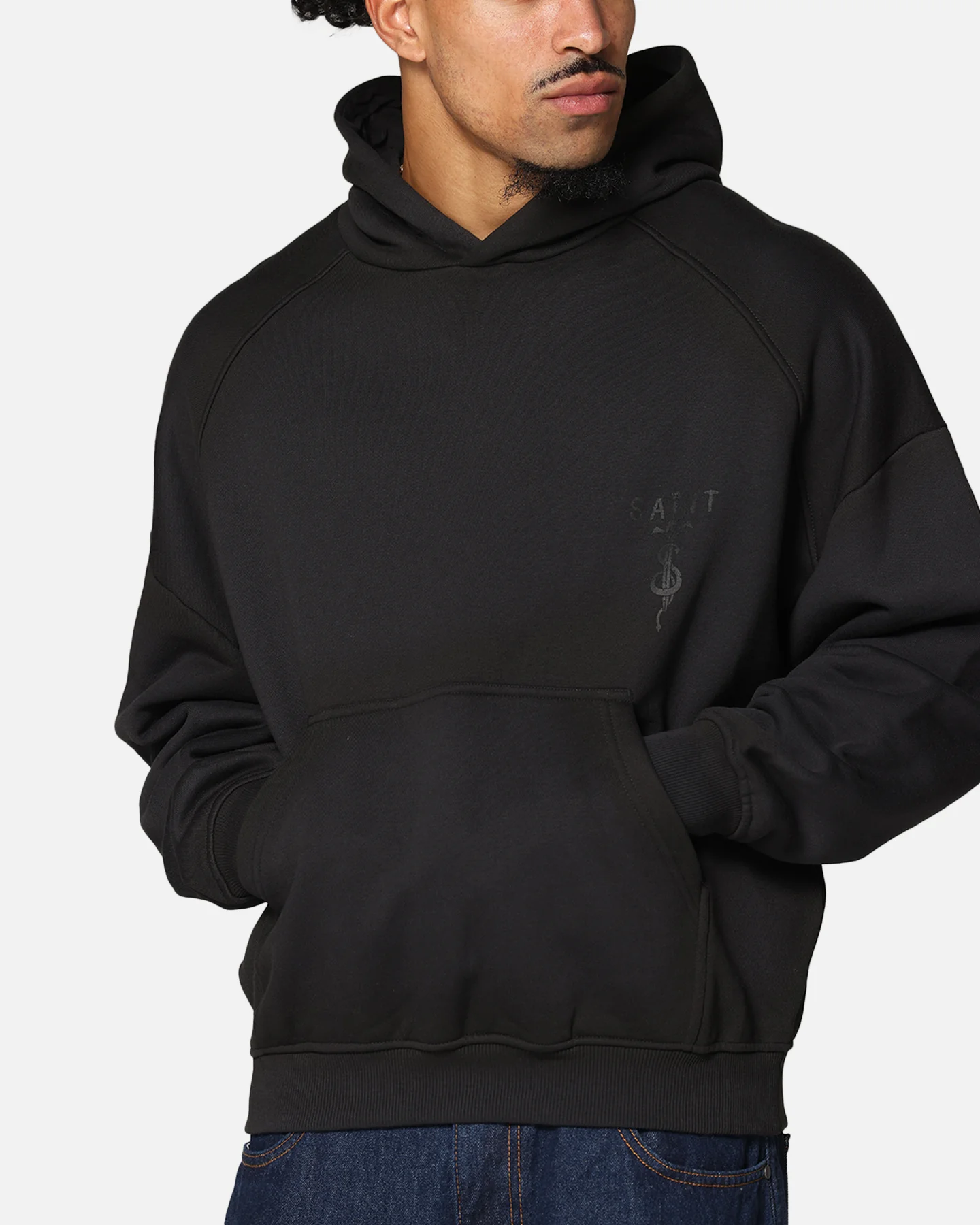 Saint Morta Daggers Premium Hoodie Contrast Black - Image 8