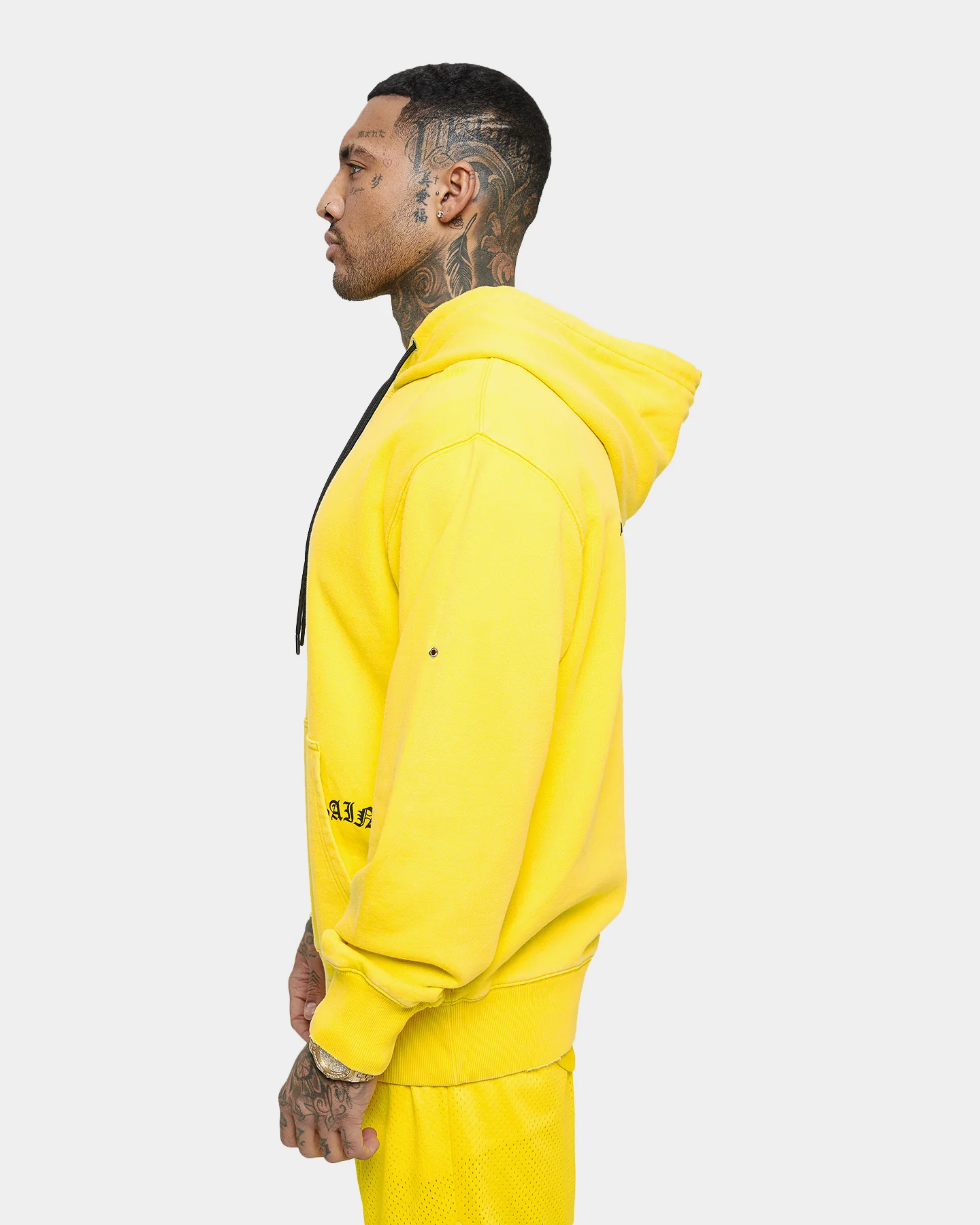 Saint Morta Day Of The Dead Hoodie Yellow/Black - Image 4