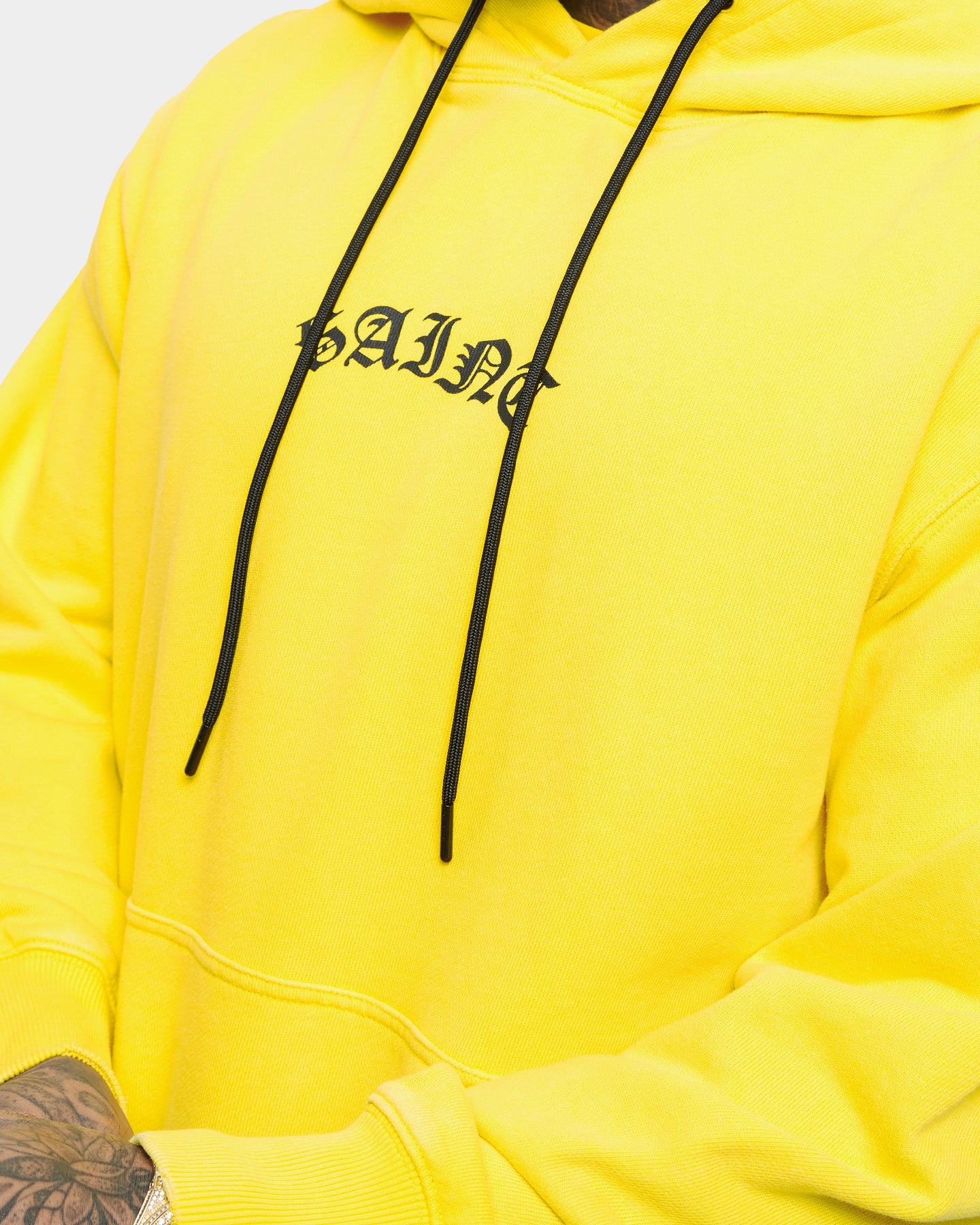 Saint Morta Day Of The Dead Hoodie Yellow/Black - Image 6
