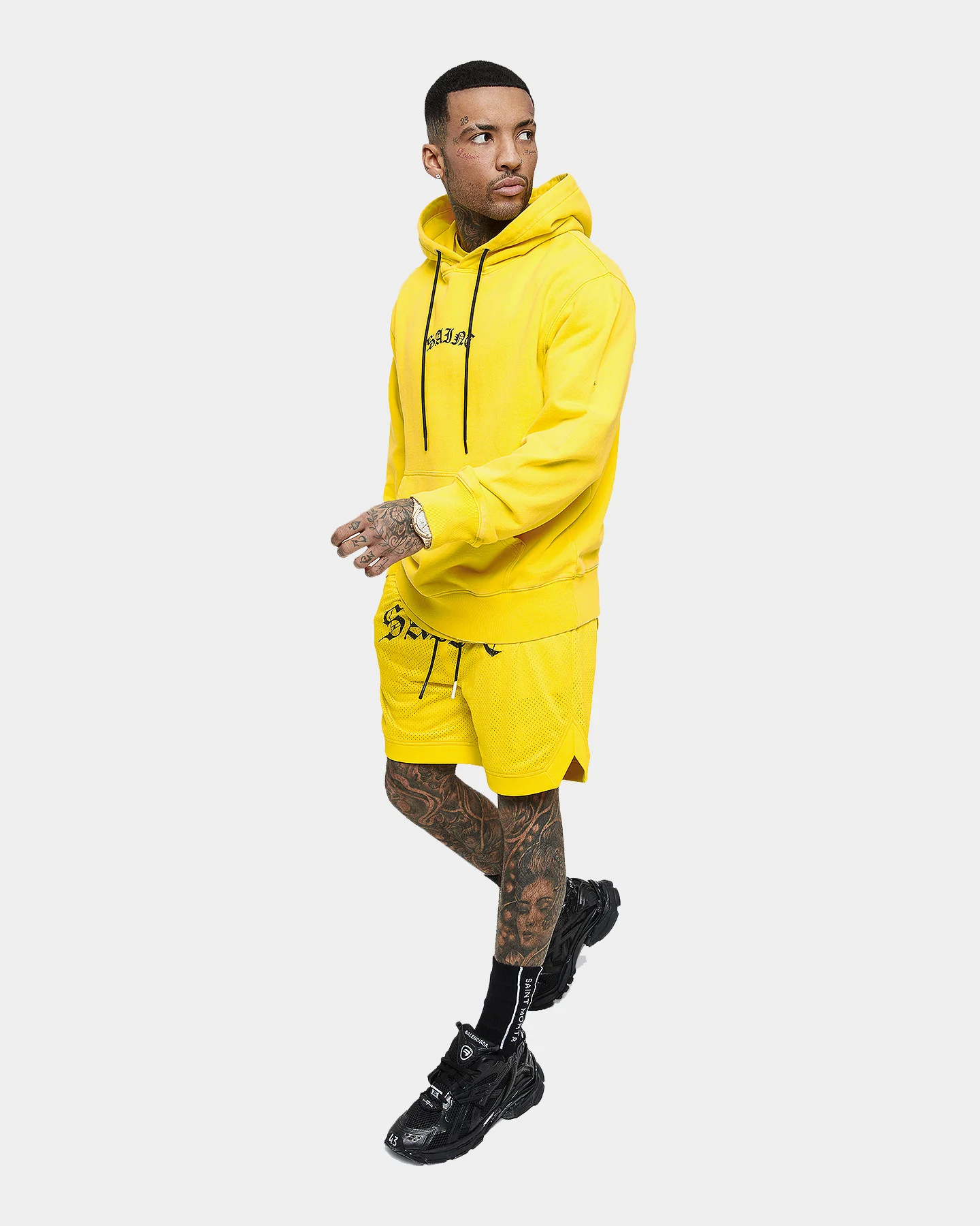 Saint Morta Day Of The Dead Hoodie Yellow/Black - Image 8