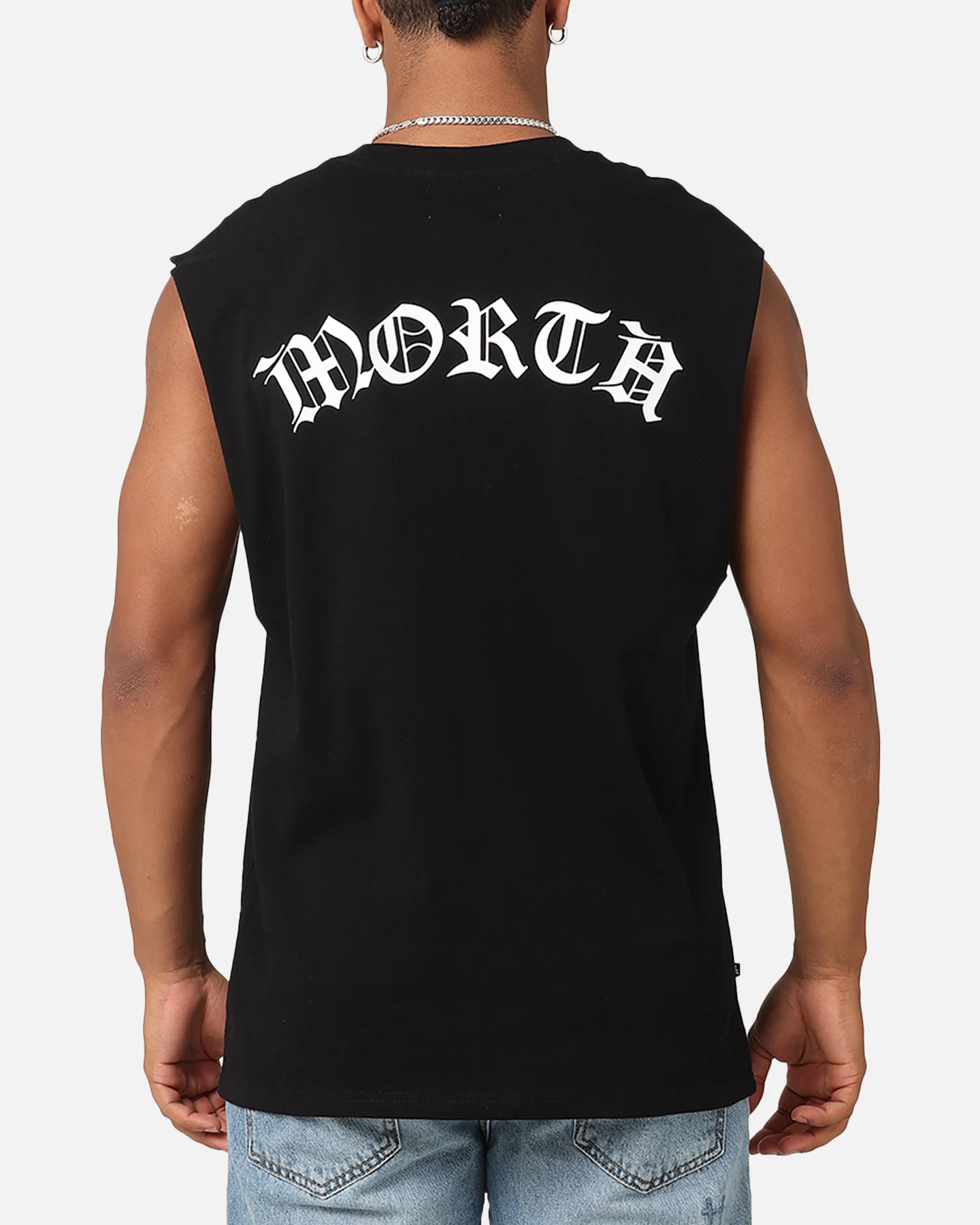 Saint Morta Dead Oversized Muscle T-Shirt Black - Image 2