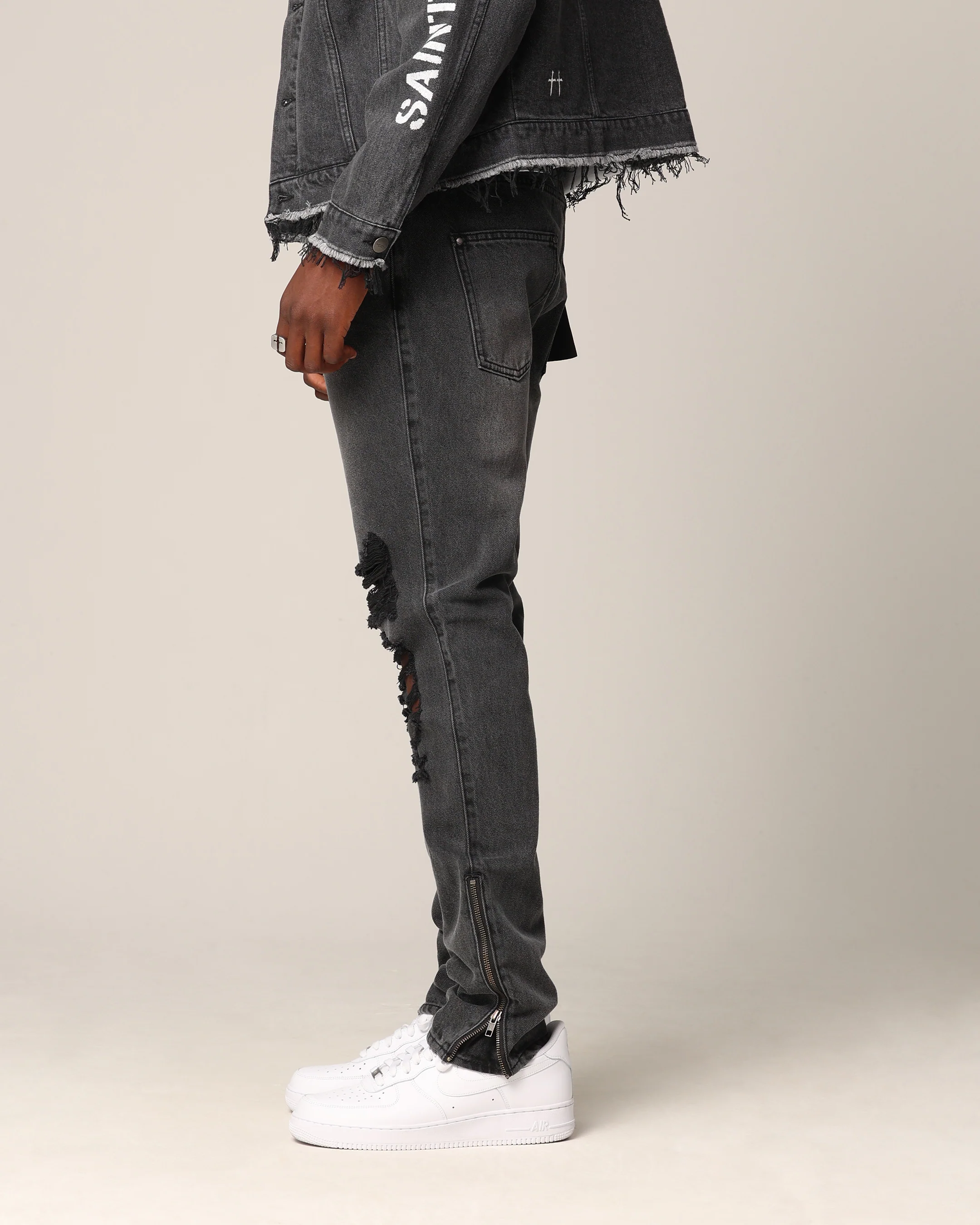 Saint Morta Deadbeat Fimi Jeans Grey Ash - Image 6