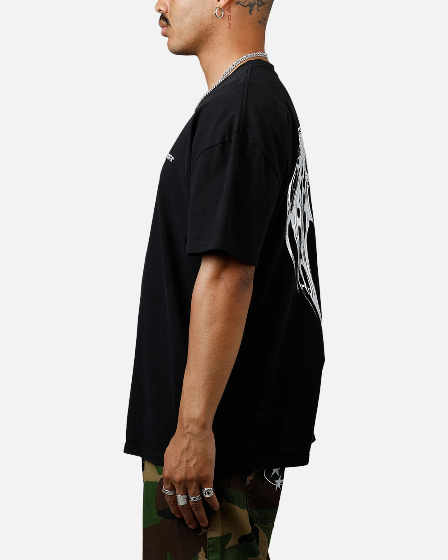 Saint Morta Departed Boxy T-Shirt Black - Image 5