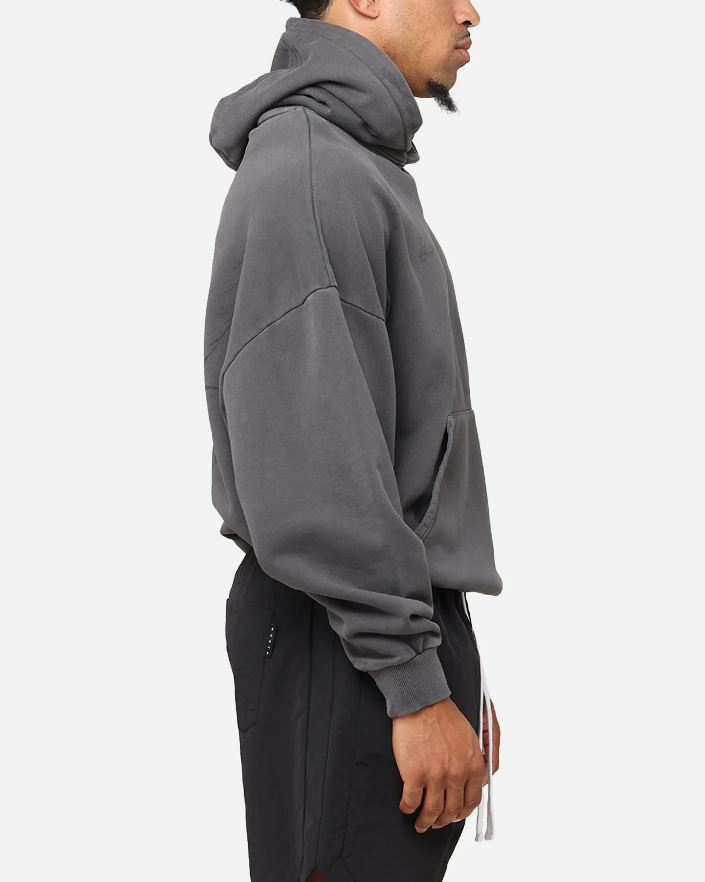 Saint Morta Destiny Rising Boxy Hoodie Washed Black - Image 5