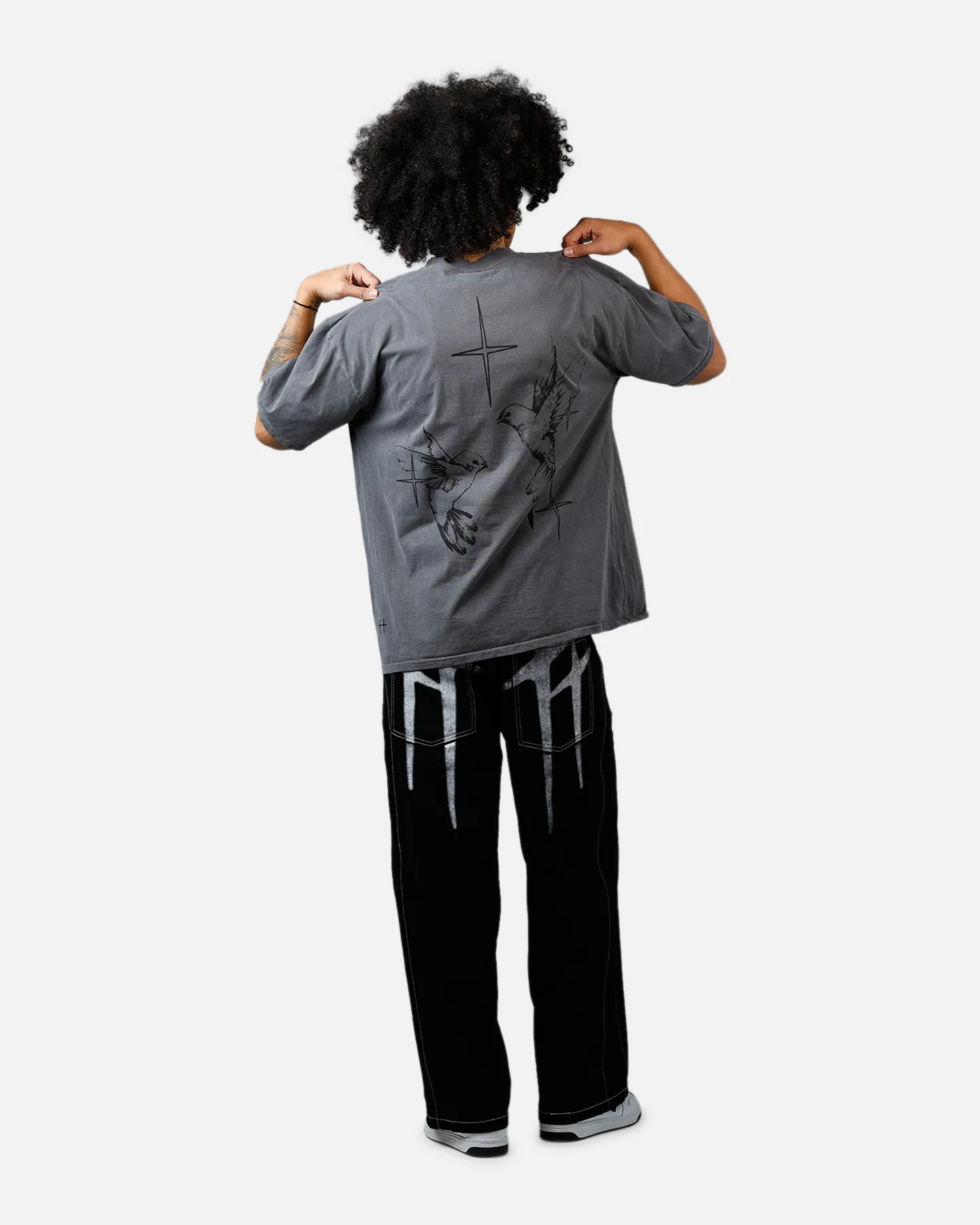 Saint Morta Destiny Rising T-Shirt Washed Charcoal - Image 6