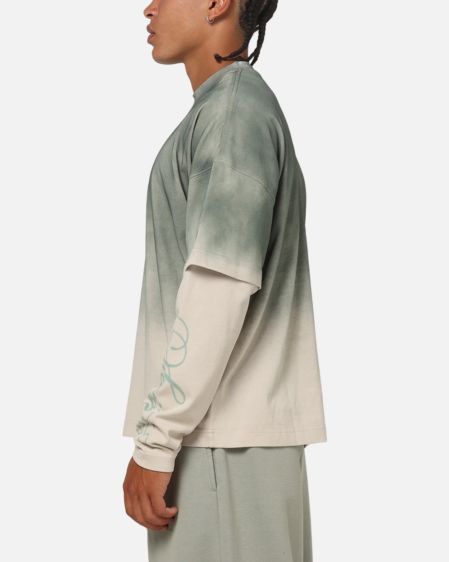 Saint Morta Divine Regiment Long Sleeve T-Shirt Green/Off White - Image 5