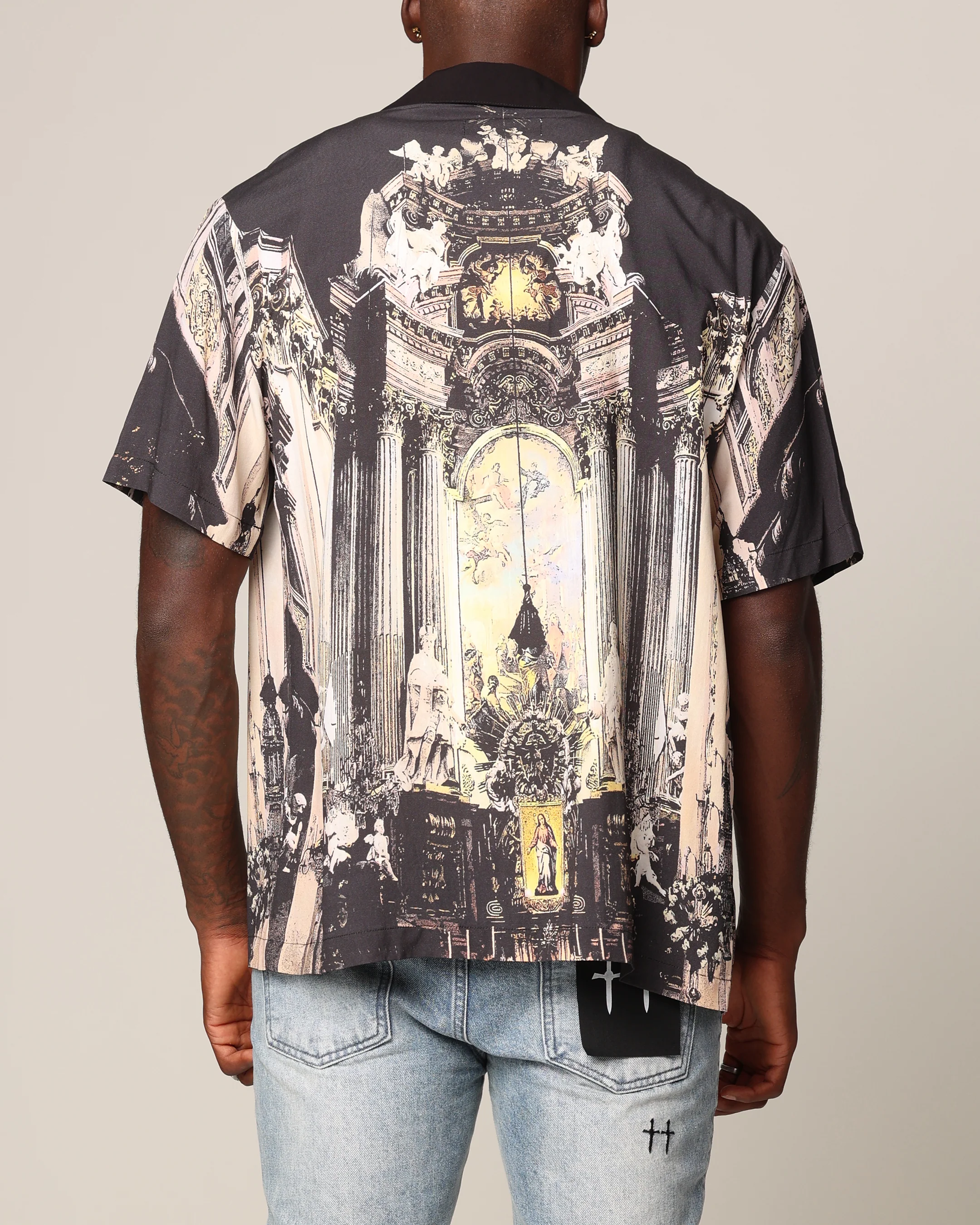 Saint Morta Divine Reverence Button Up Shirt Multi - Image 3