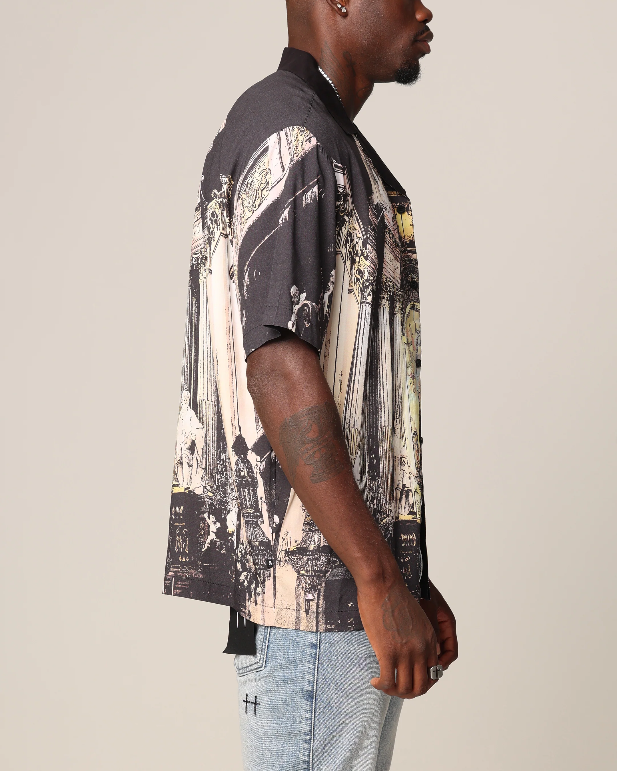 Saint Morta Divine Reverence Button Up Shirt Multi - Image 4